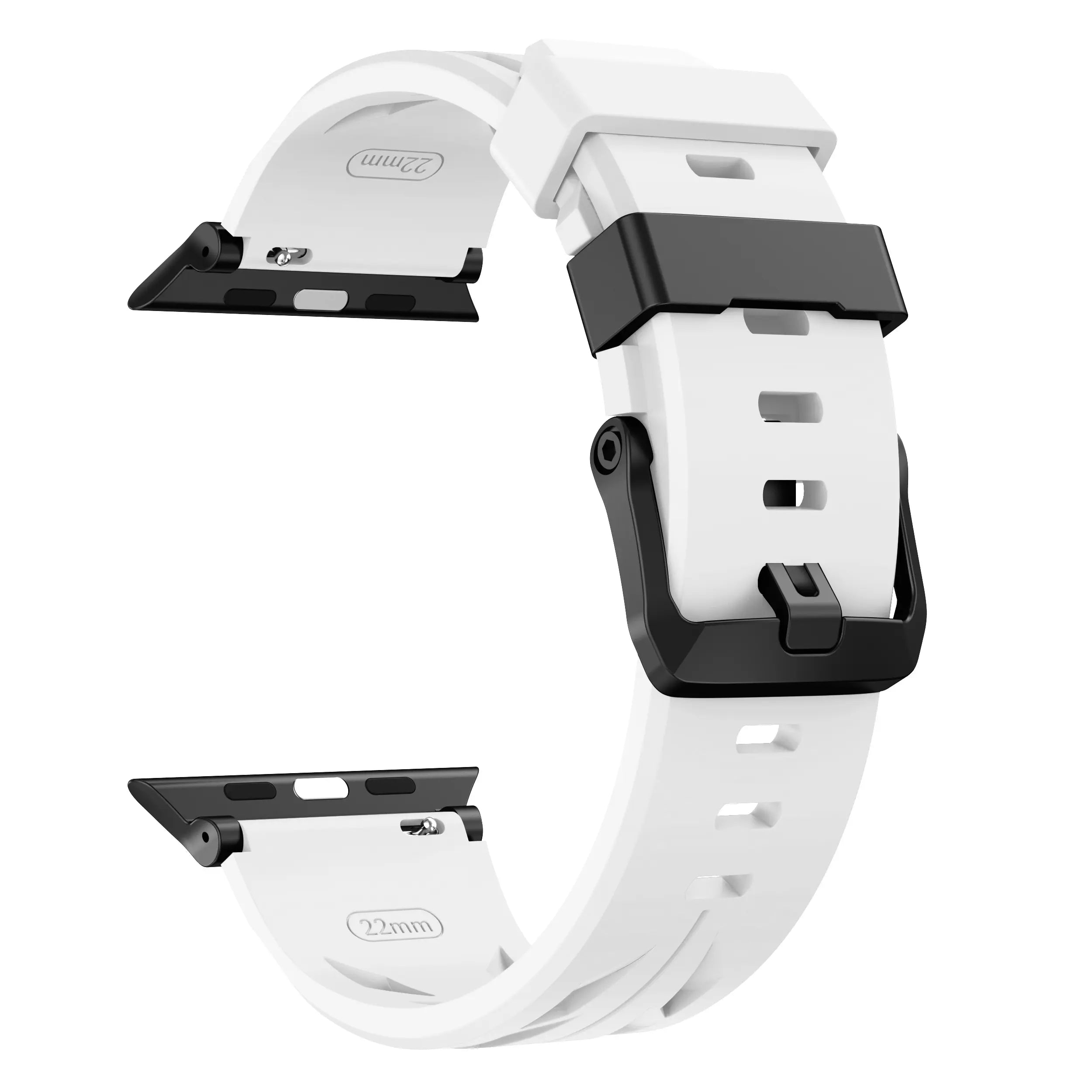 Apple Watch race siliconen band (wit)