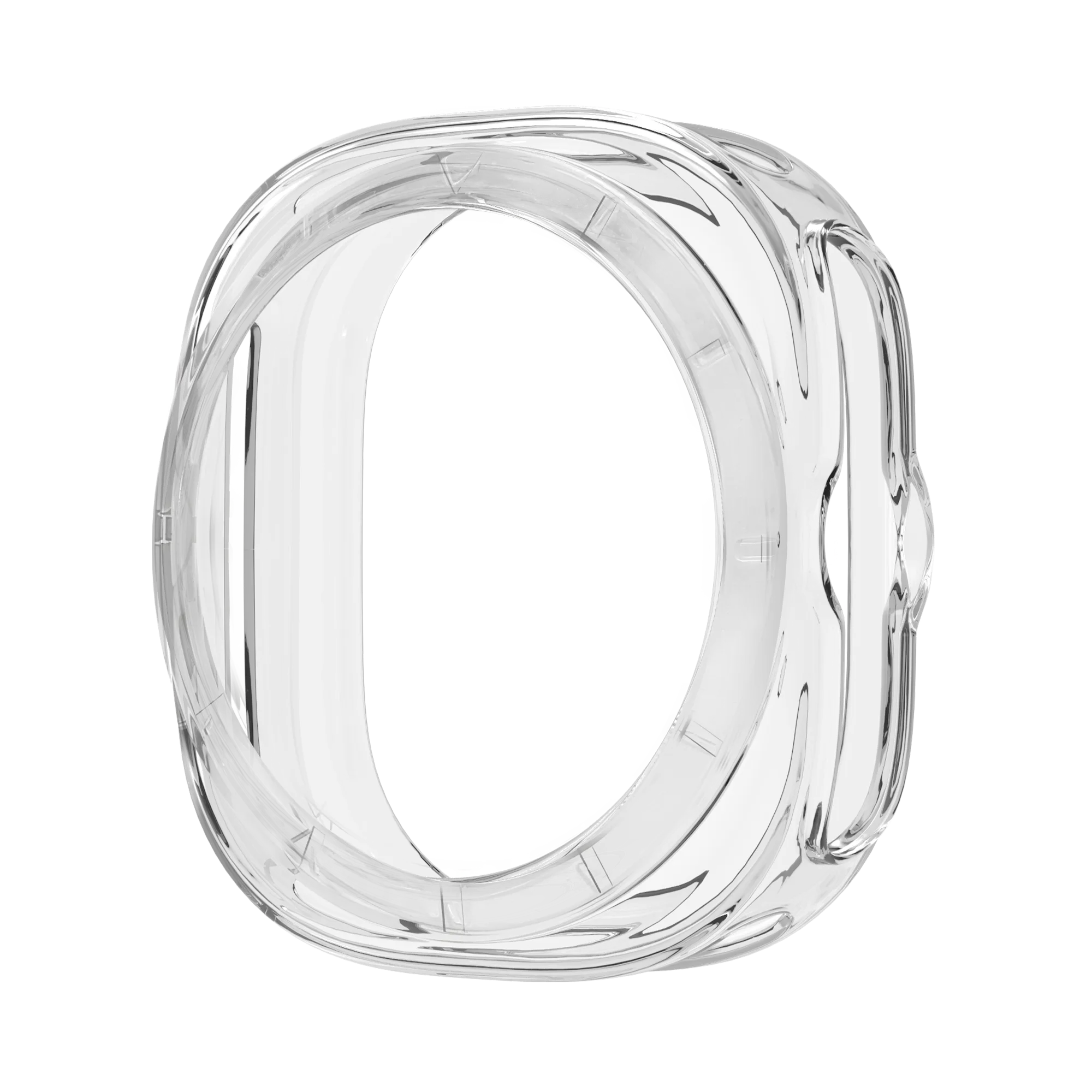 Bandz Samsung Galaxy Watch Ultra gegalvaniseerd TPU hoesje (transparant)