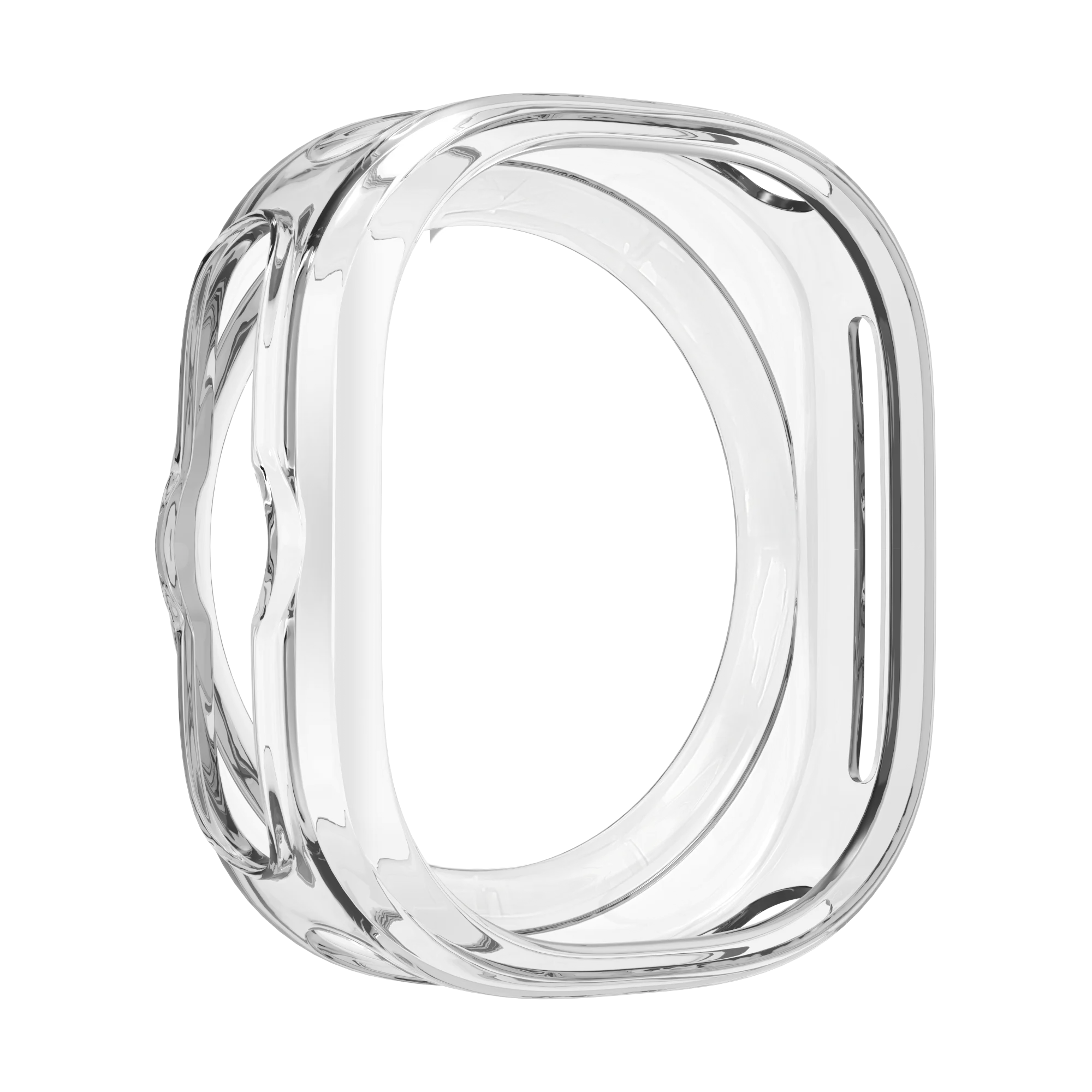 Bandz Samsung Galaxy Watch Ultra gegalvaniseerd TPU hoesje (transparant)