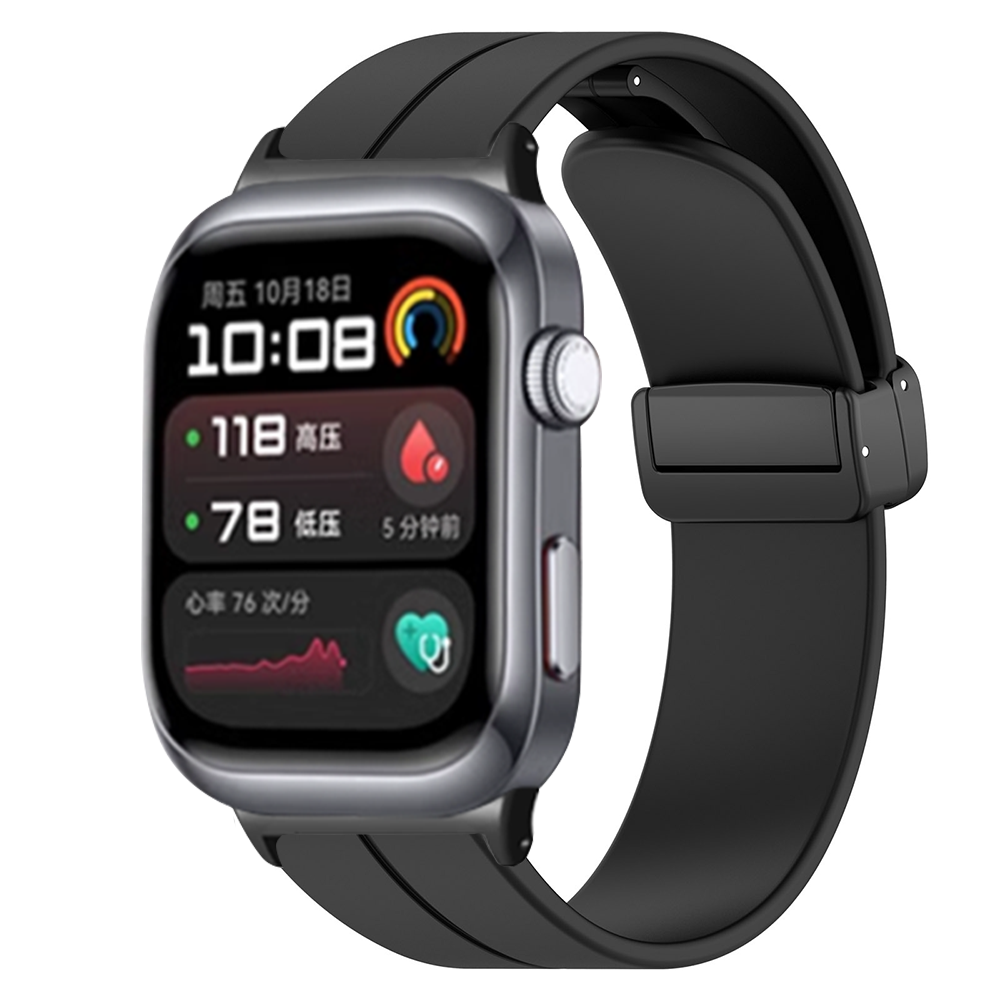 Huawei Watch D2 siliconen bandje met D-buckle (zwart)