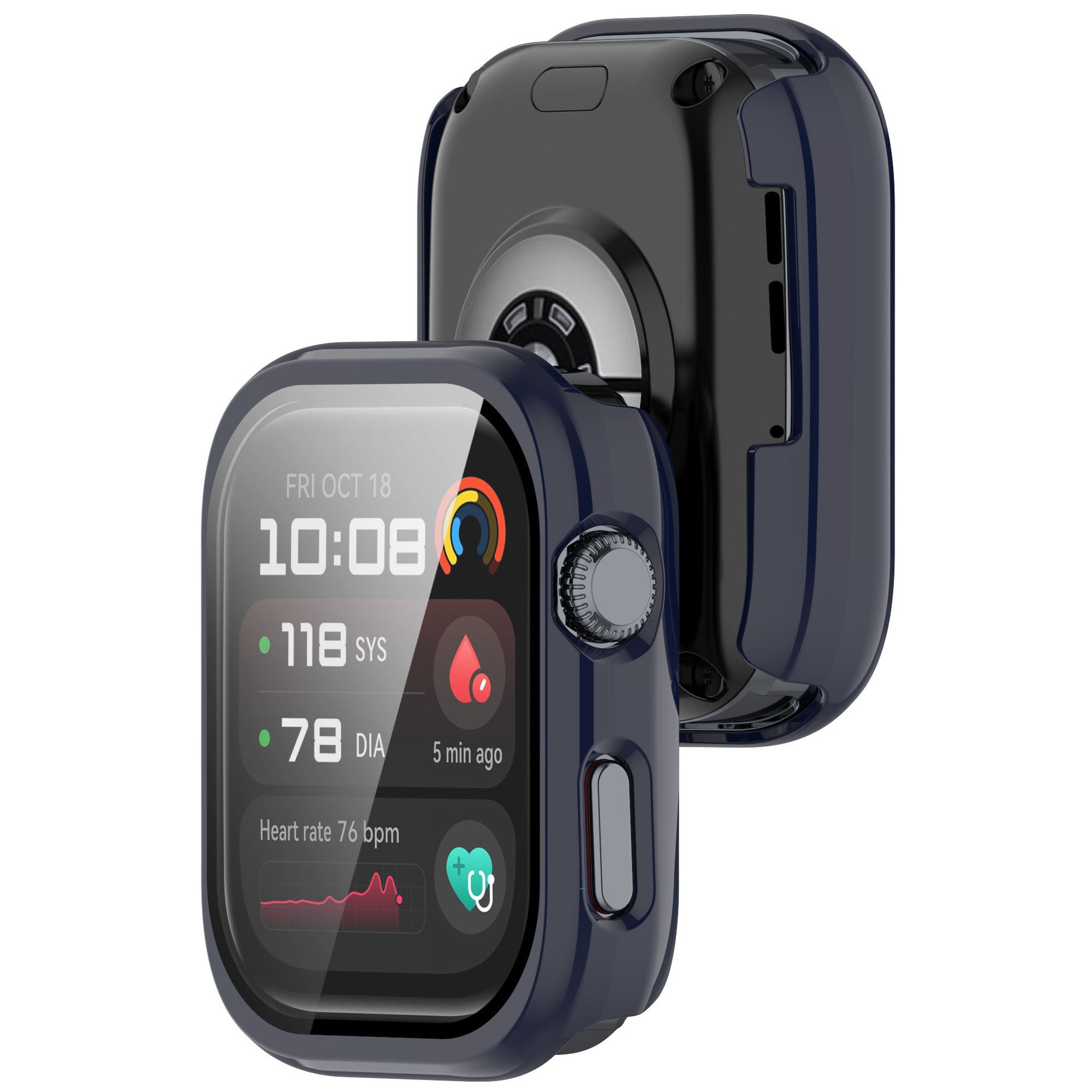 Huawei Watch D2 hard case met glas (blauw)