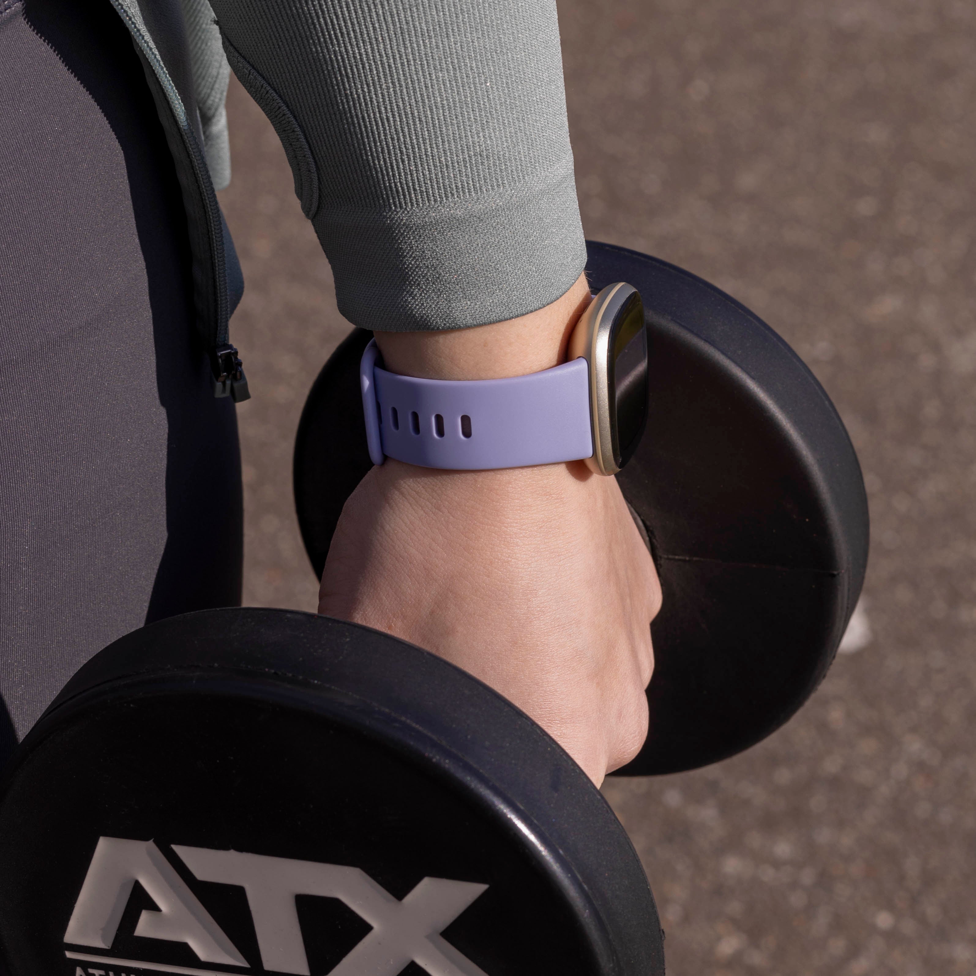 Fitbit Versa 3 siliconen classic bandje (lavendel)