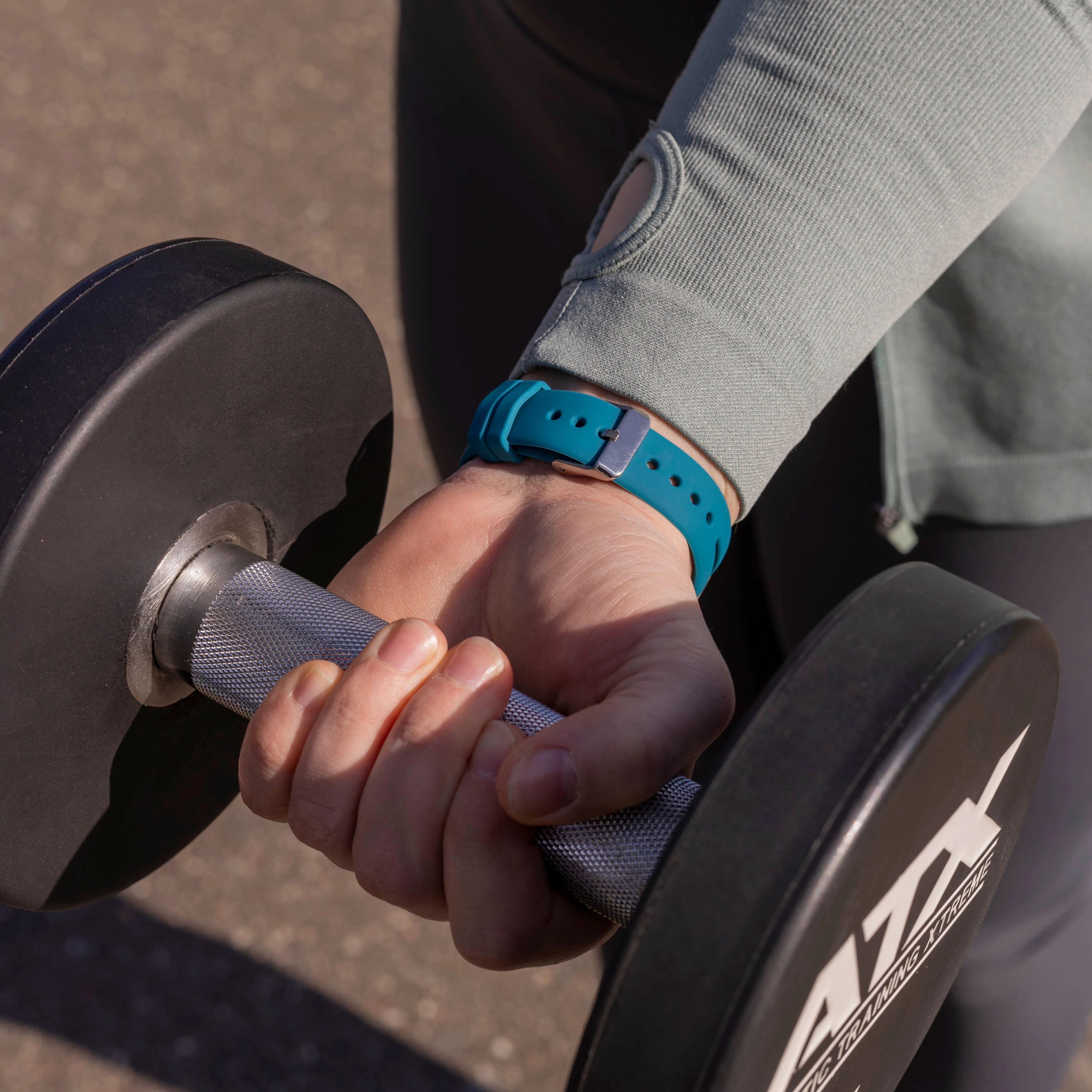 Fitbit Sense luxe siliconen bandje (groen-blauw)