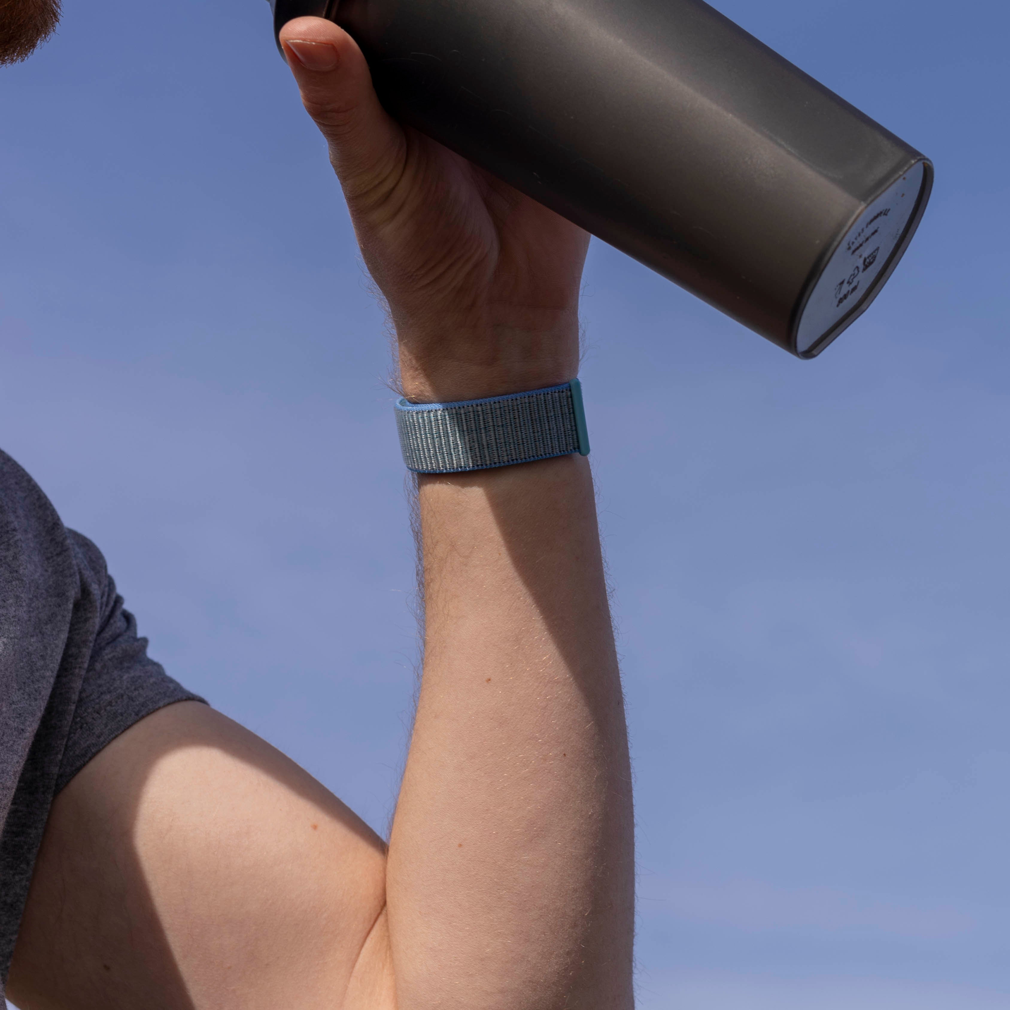 Fitbit Versa 3 Nylon Strap (Light Blue)