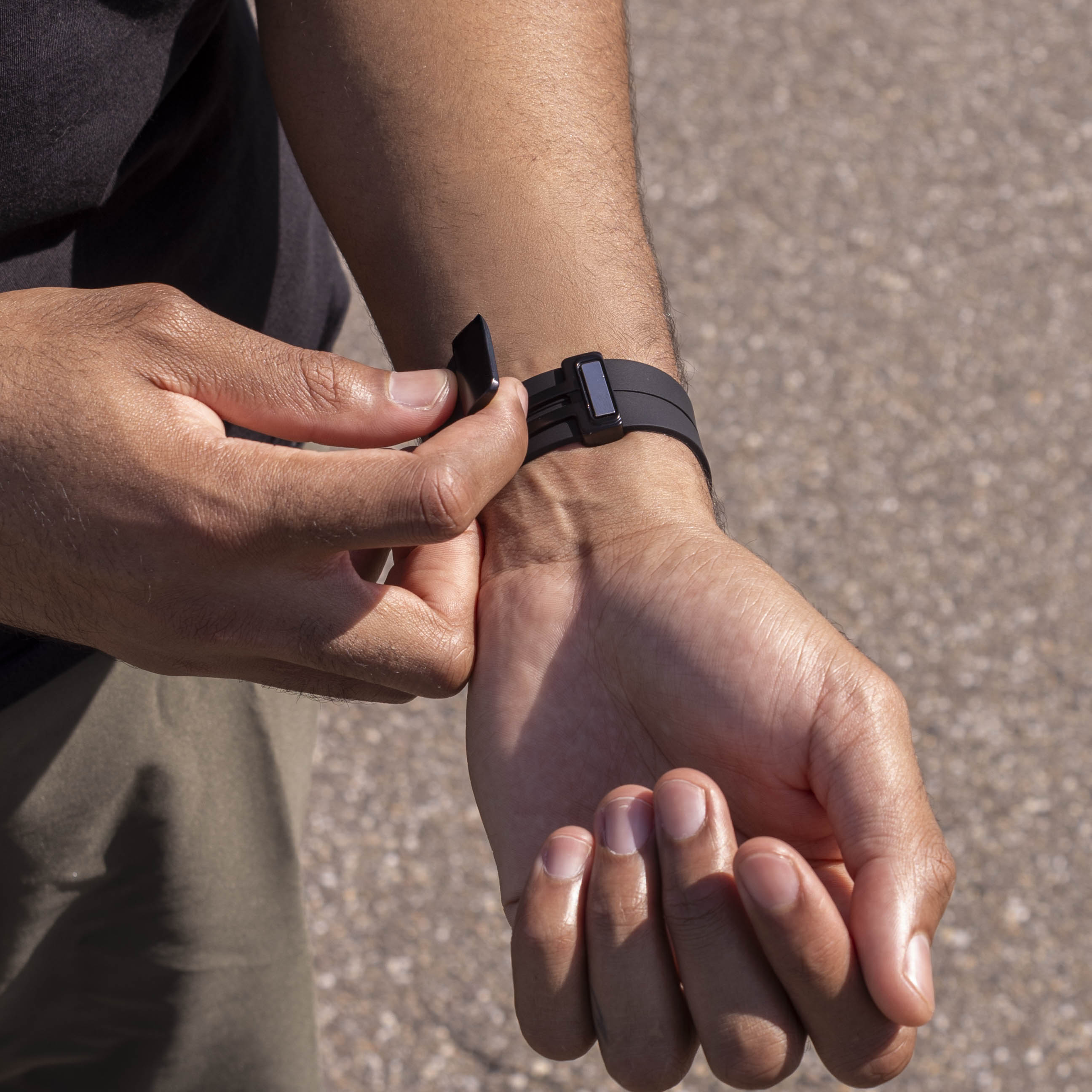 Samsung Galaxy Watch 8 Classic D-buckle siliconen bandje (zwart)