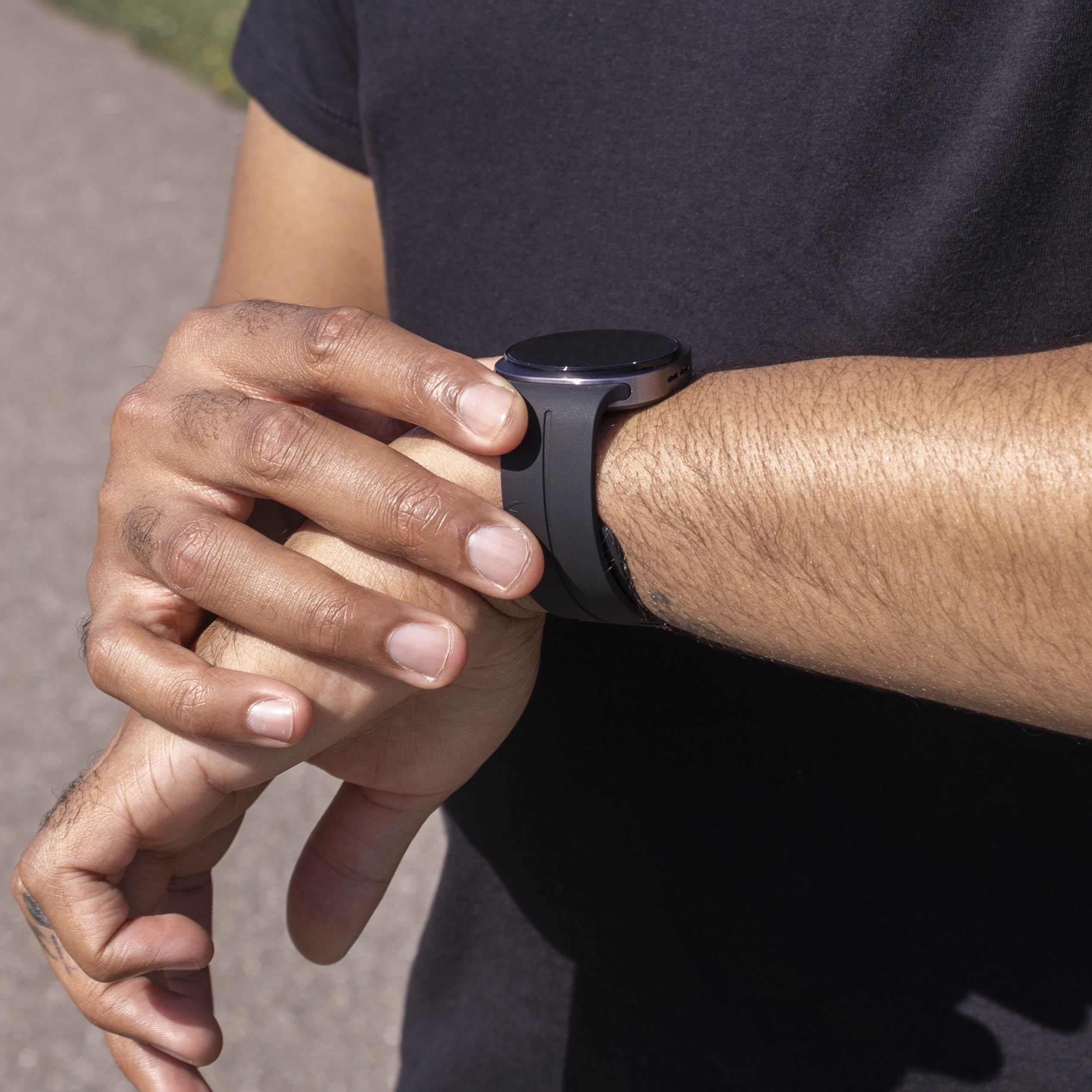 Samsung Galaxy Watch 8 Classic D-buckle siliconen bandje (zwart)