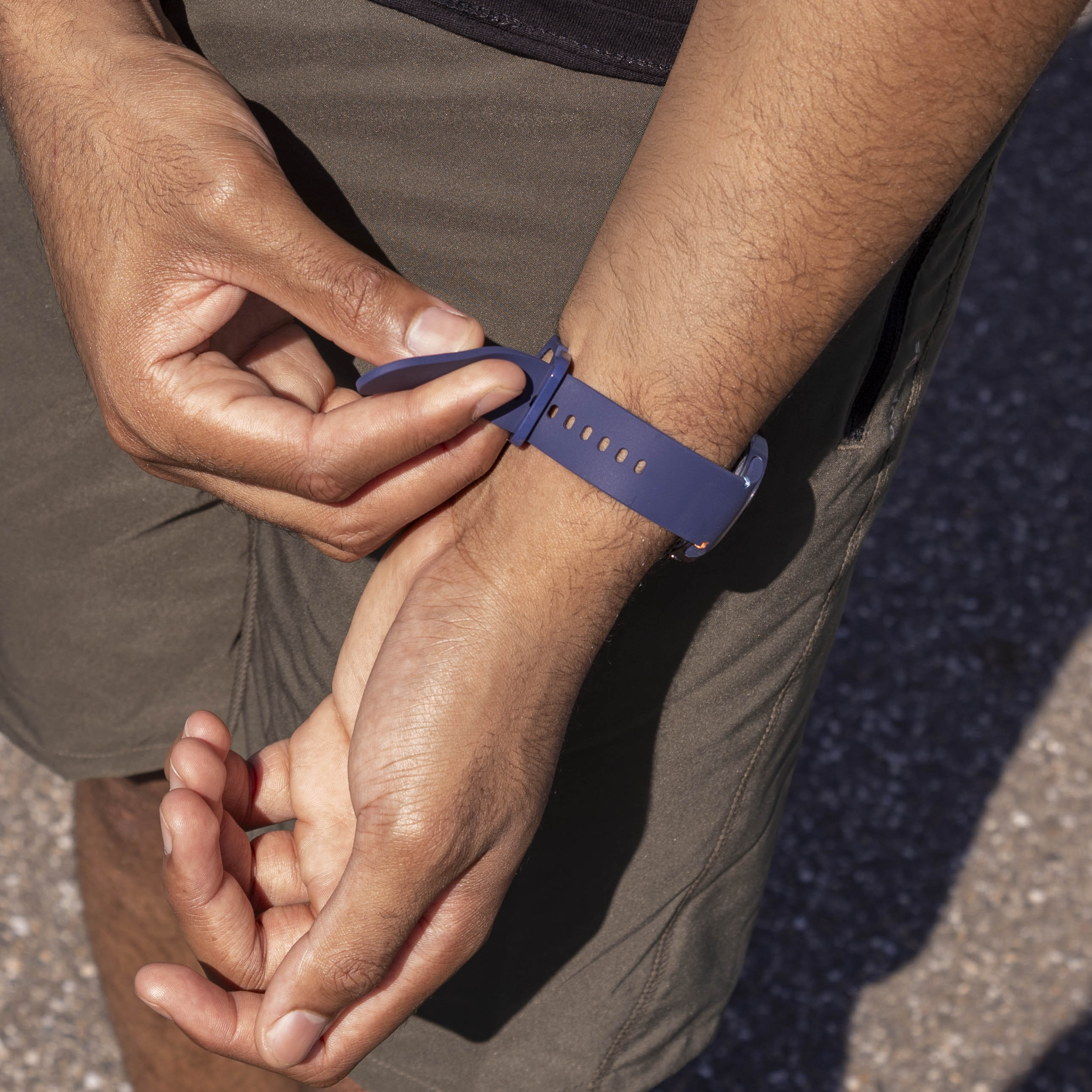 Samsung Galaxy Watch 8 Classic siliconen bandje (donkerblauw)