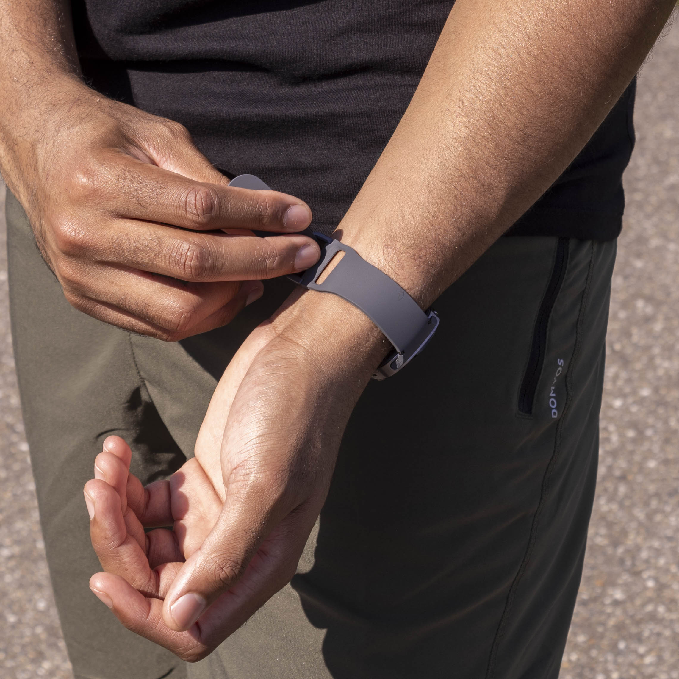 Samsung Galaxy Watch 8 - 44mm siliconen bandje (donkergrijs)