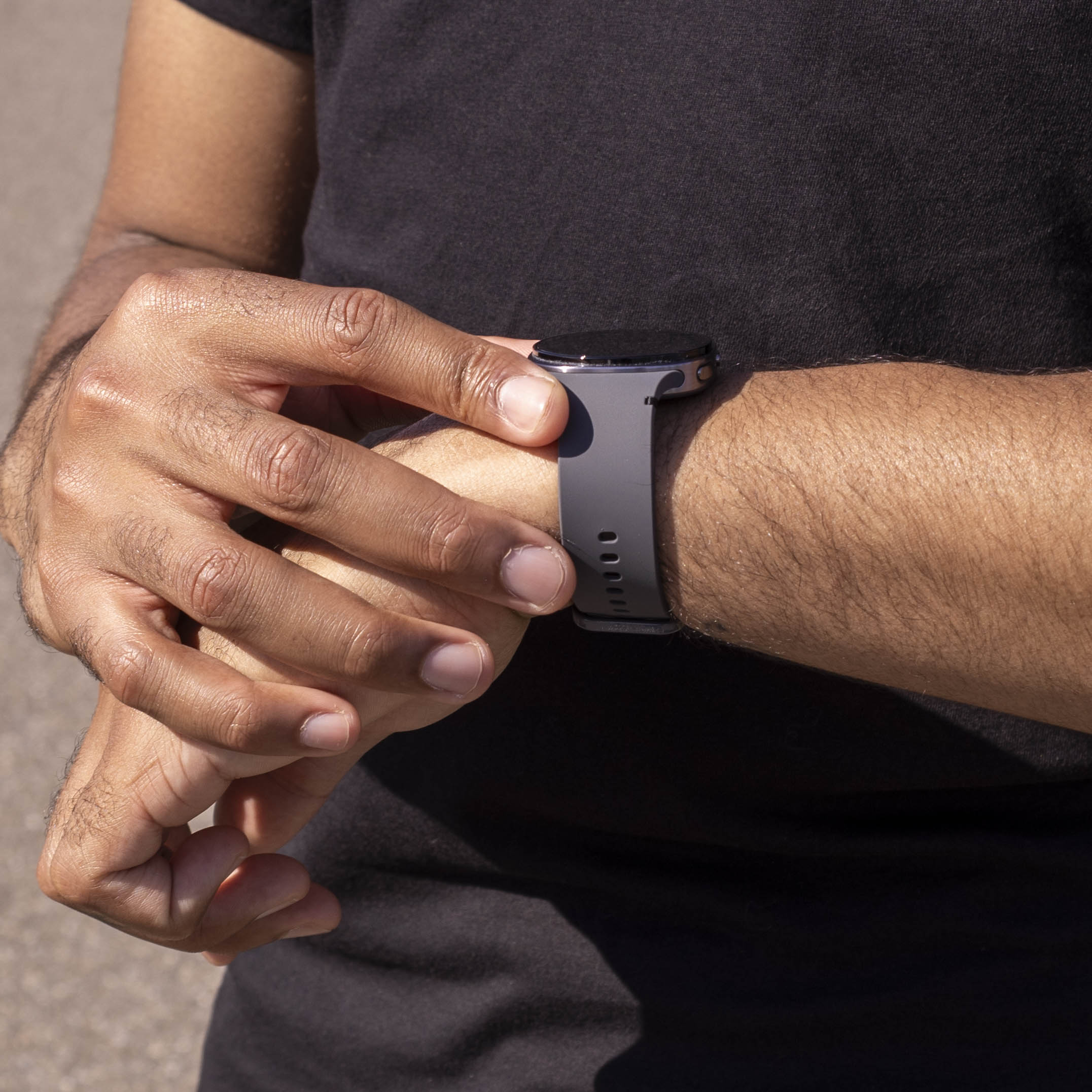 Samsung Galaxy Watch 8 Classic siliconen bandje (donkergrijs)