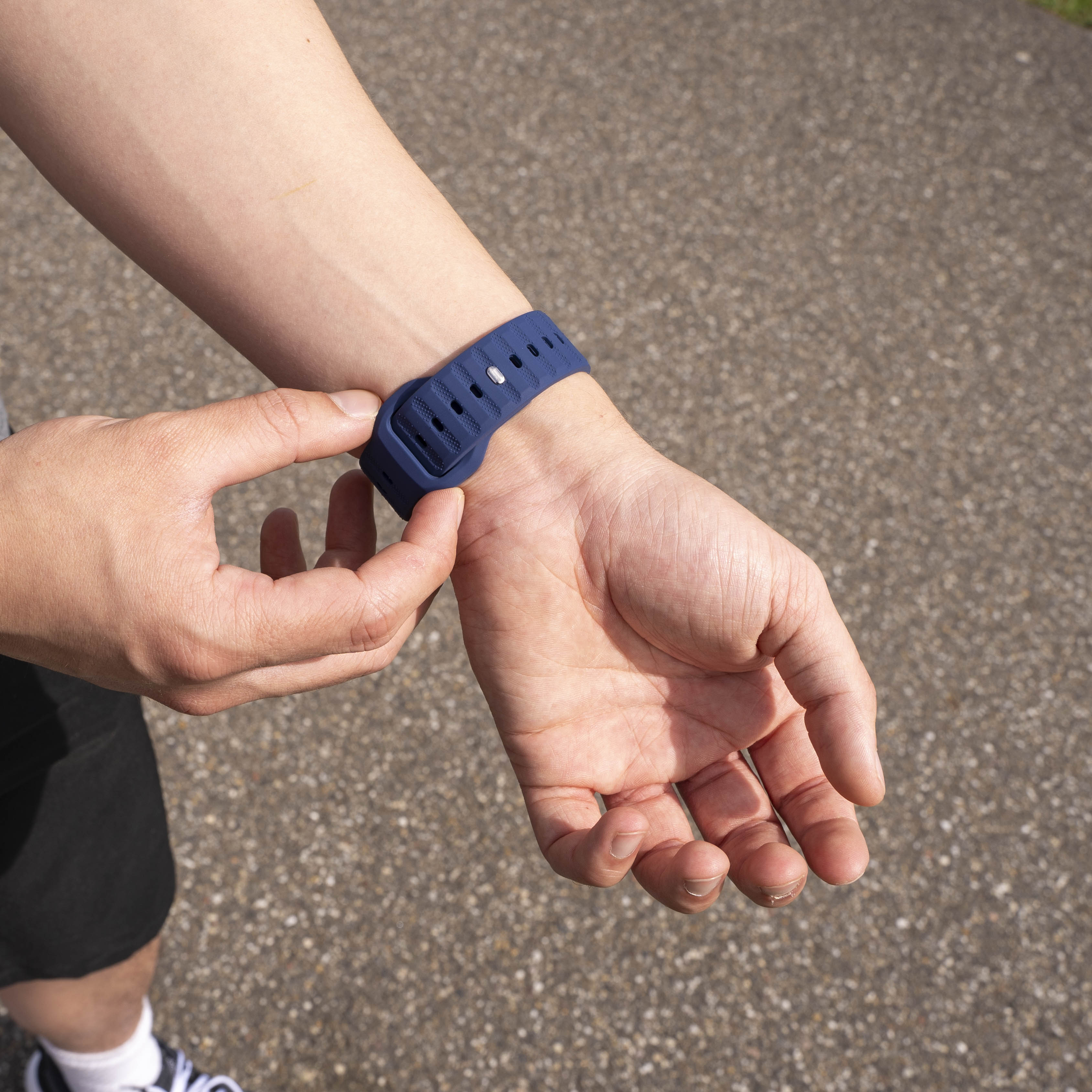 Samsung Galaxy Watch 8 - 44mm outdoor siliconen bandje (donkerblauw)