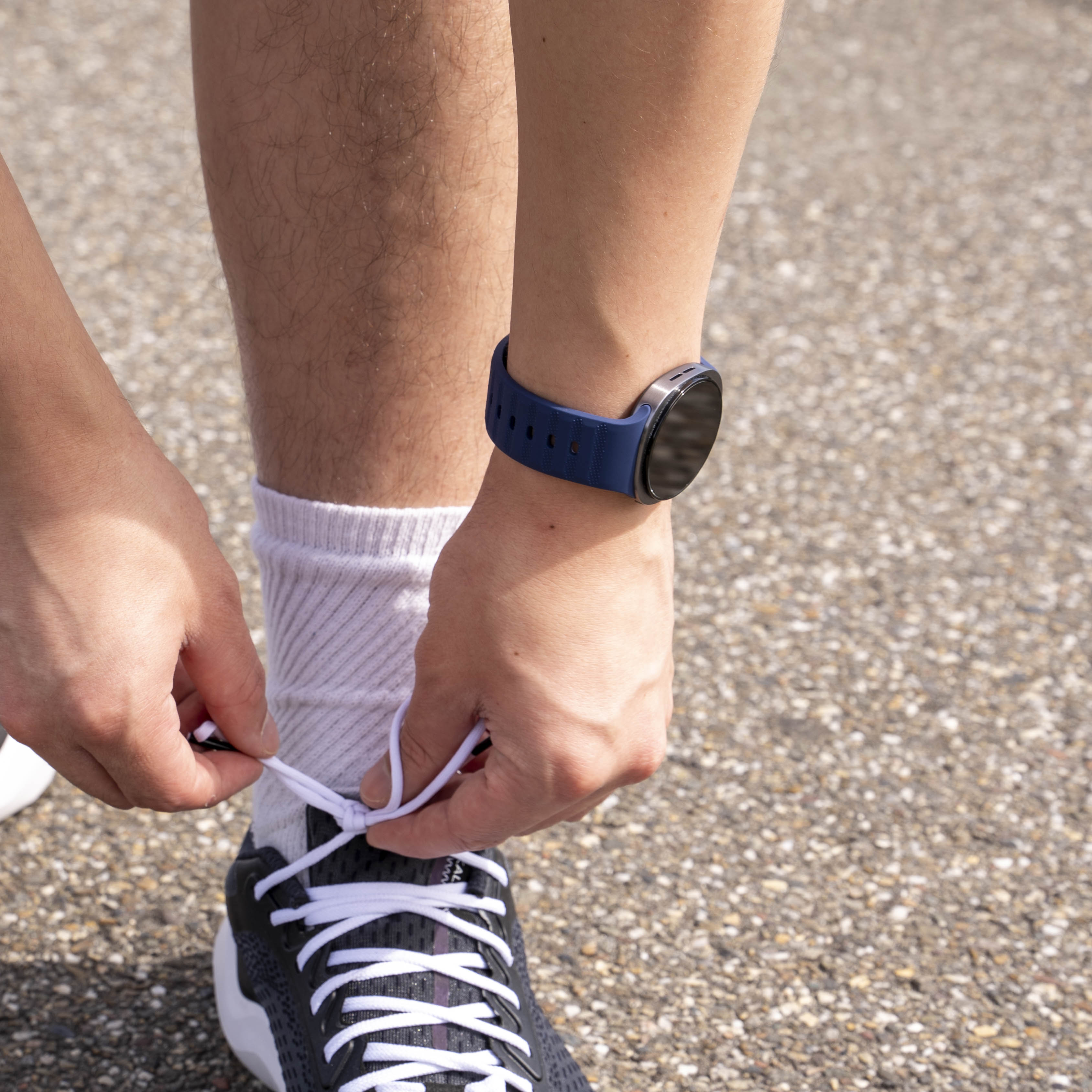 Samsung Galaxy Watch 8 - 44mm outdoor siliconen bandje (donkerblauw)