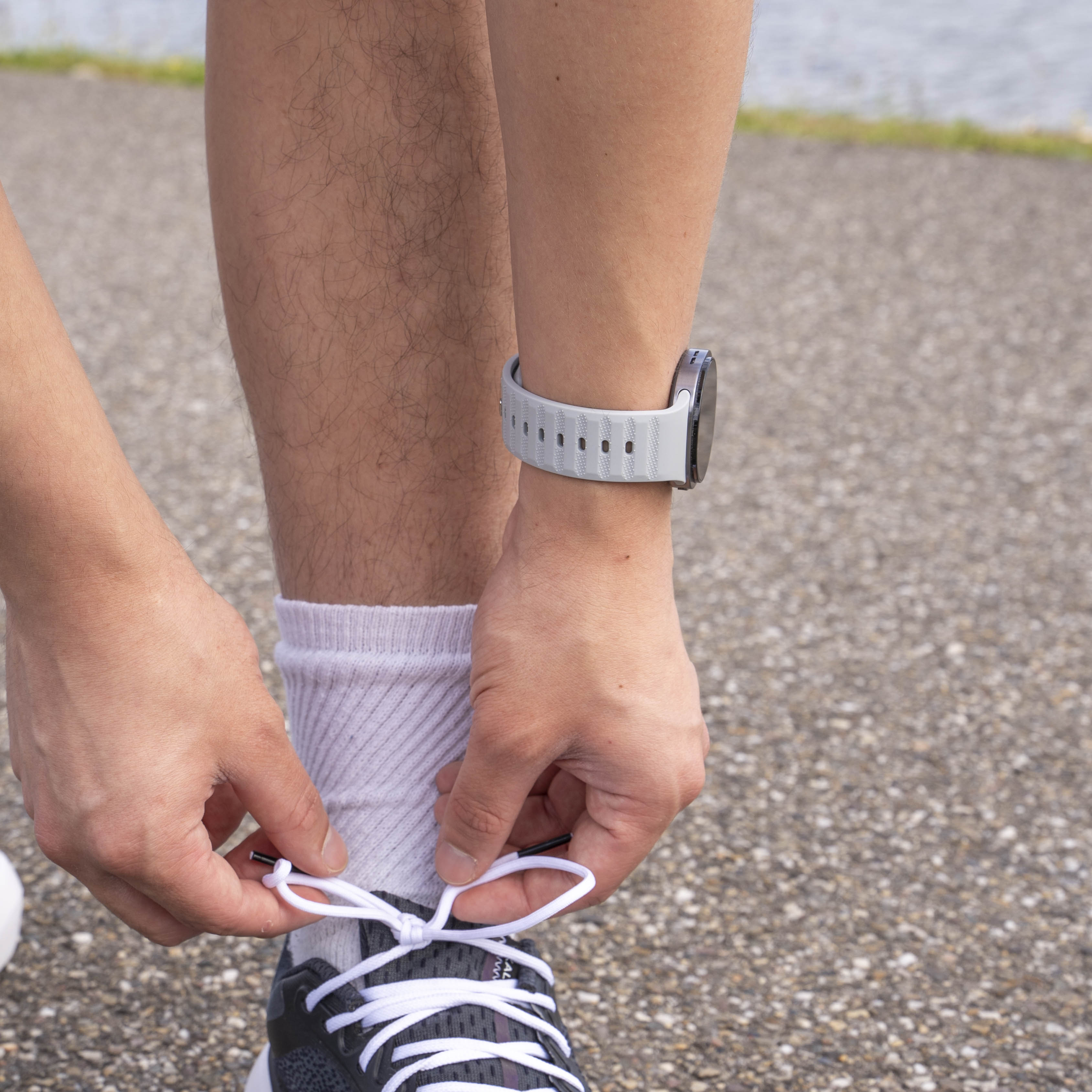 Samsung Galaxy Watch 8 Classic outdoor siliconen bandje (grijs)