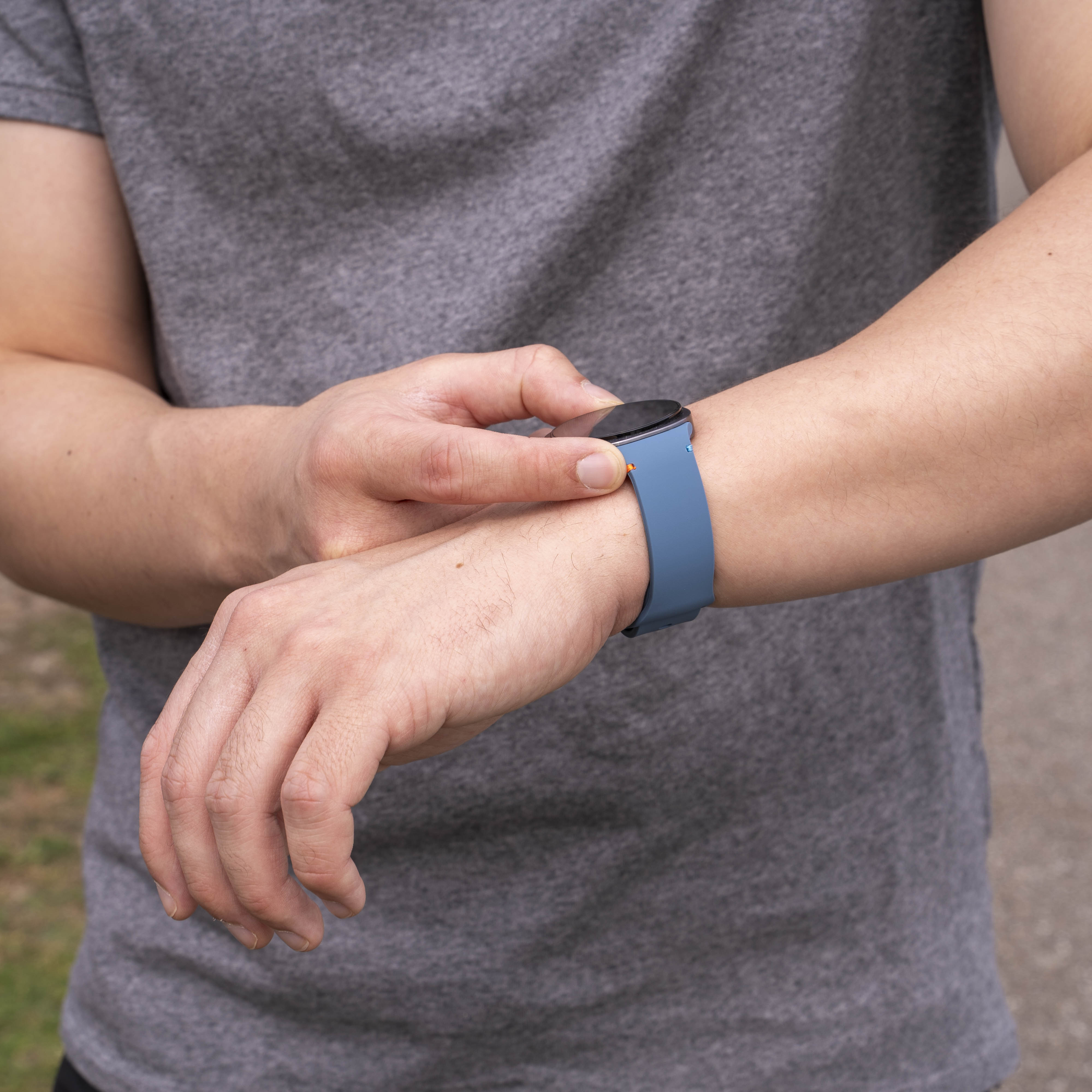 Samsung Galaxy Watch 8 - 44mm siliconen bandje (blauw)