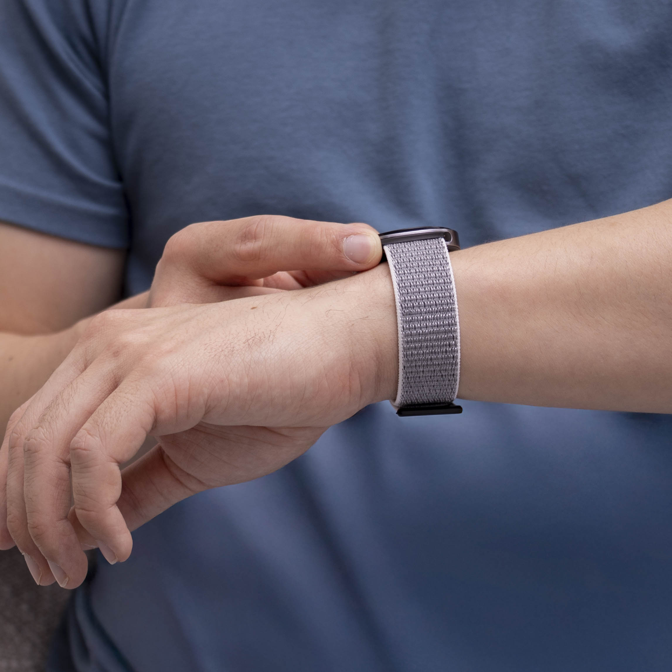 Samsung Galaxy Watch 8 - 44mm nylon bandje (zeeschelp)