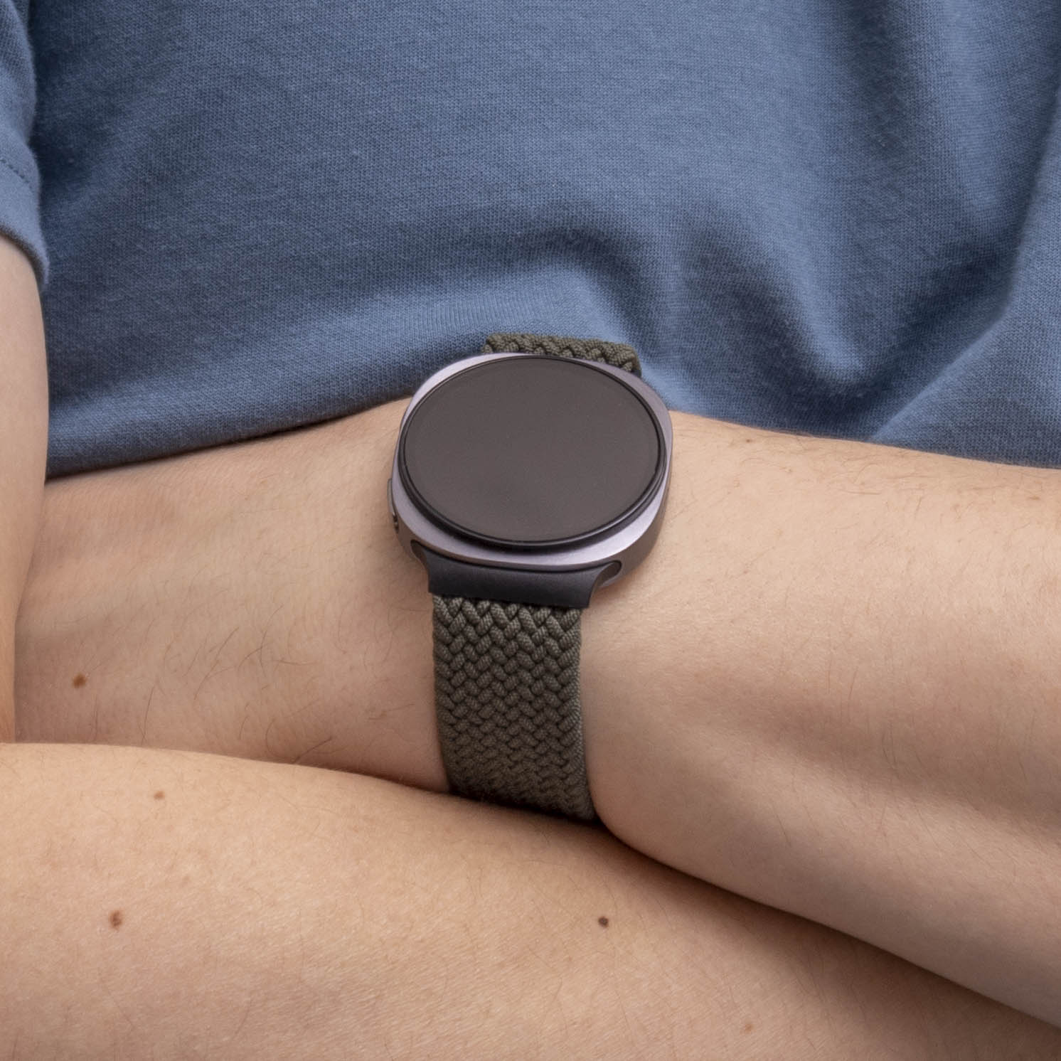 Samsung Galaxy Watch 8 Classic gevlochten band met P-buckle (groen)