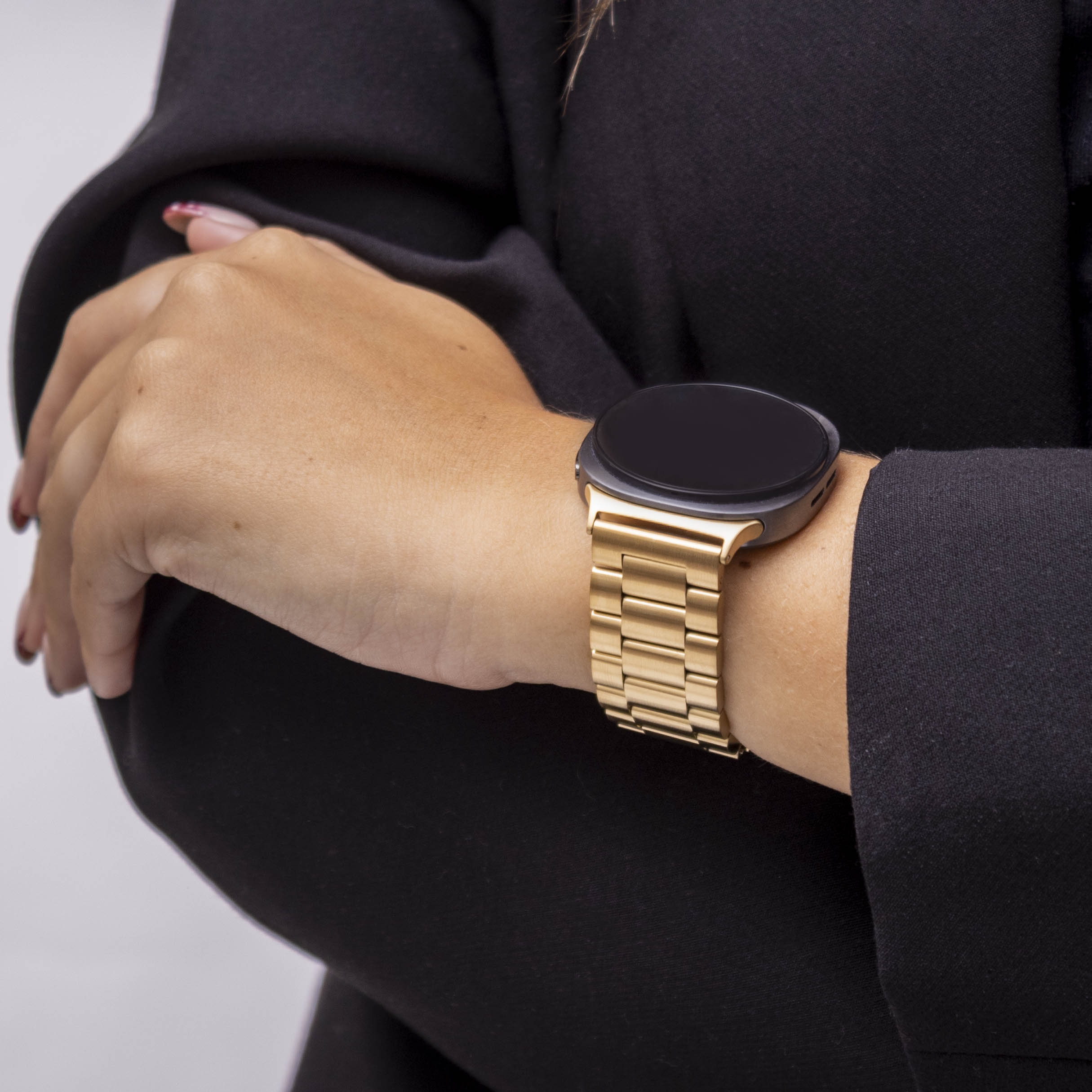 Bandz Samsung Galaxy Watch 8 Classic Steel Strap 'Classic' (Gold)