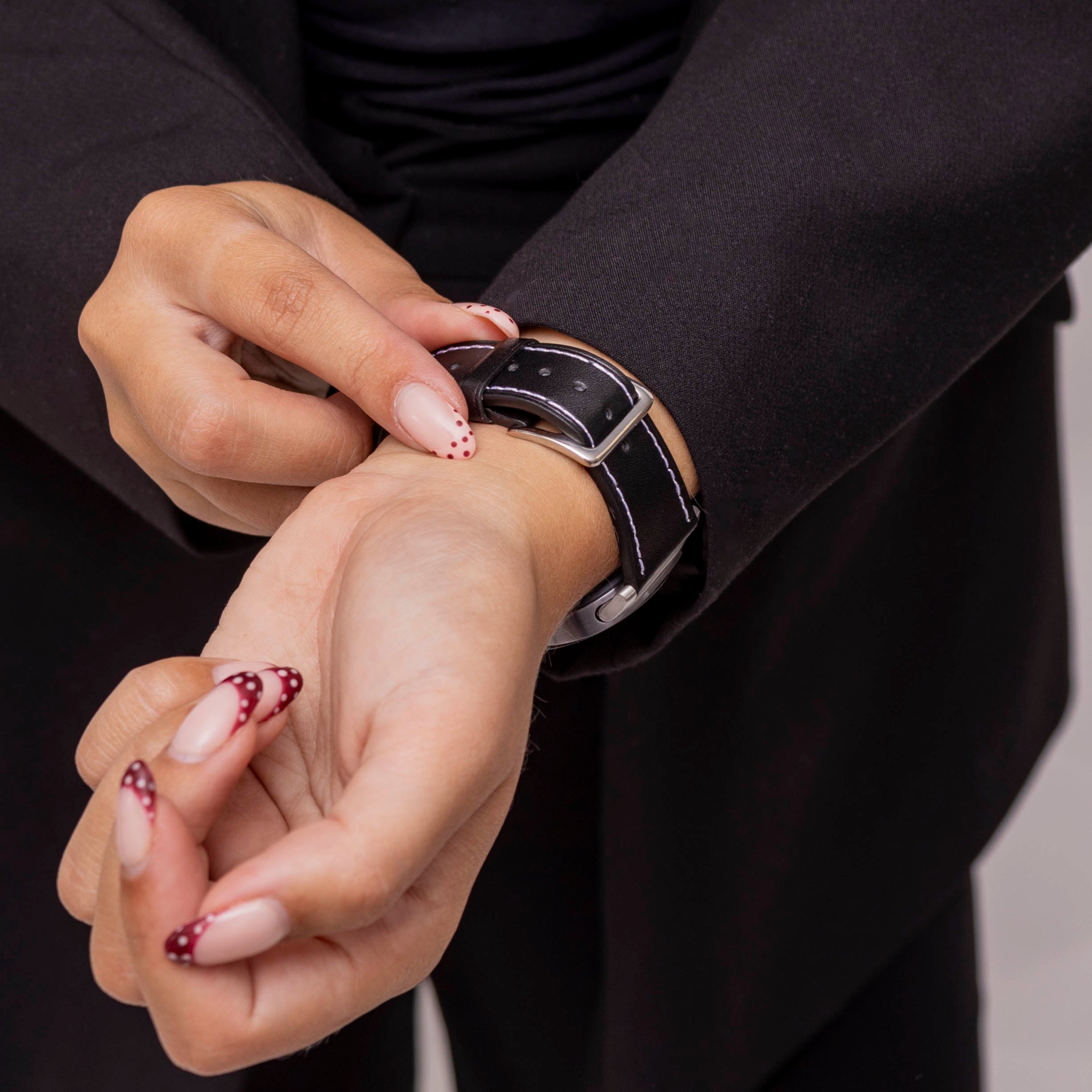 Samsung Galaxy Watch 8 Classic classic leren bandje (zwart)