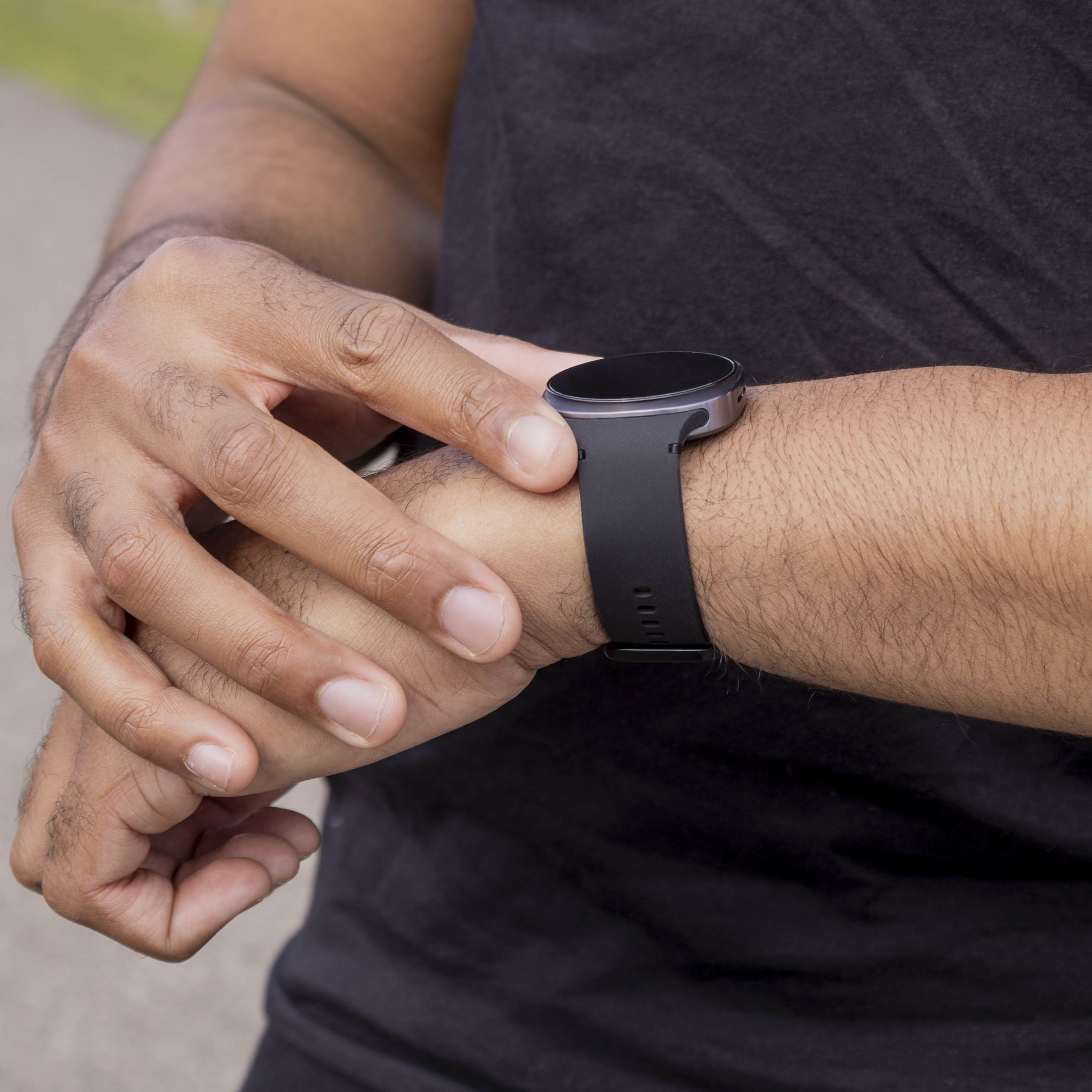 Samsung Galaxy Watch 8 Classic siliconen bandje (zwart)