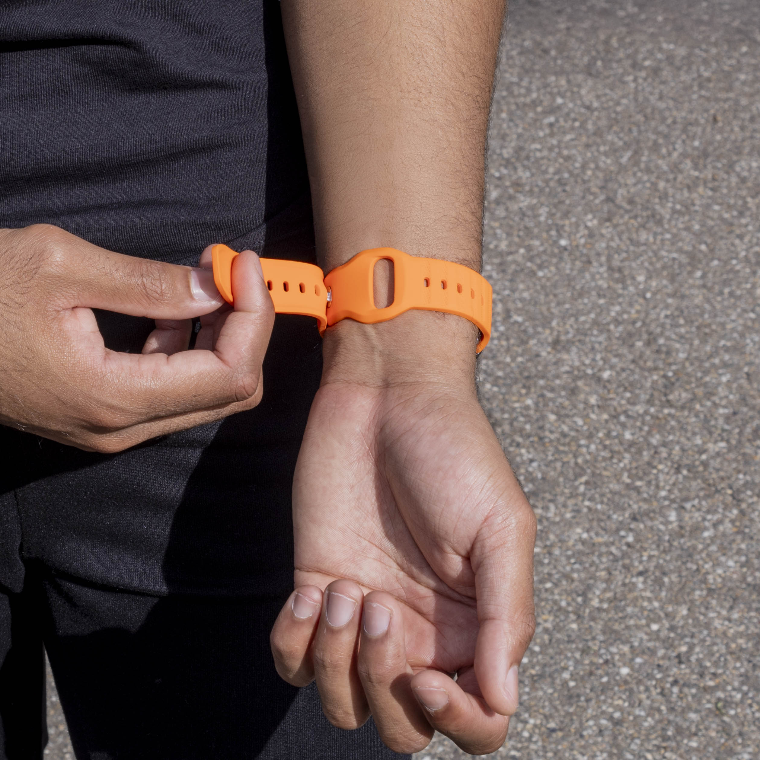 Samsung Galaxy Watch 8 - 44mm outdoor siliconen bandje (oranje)