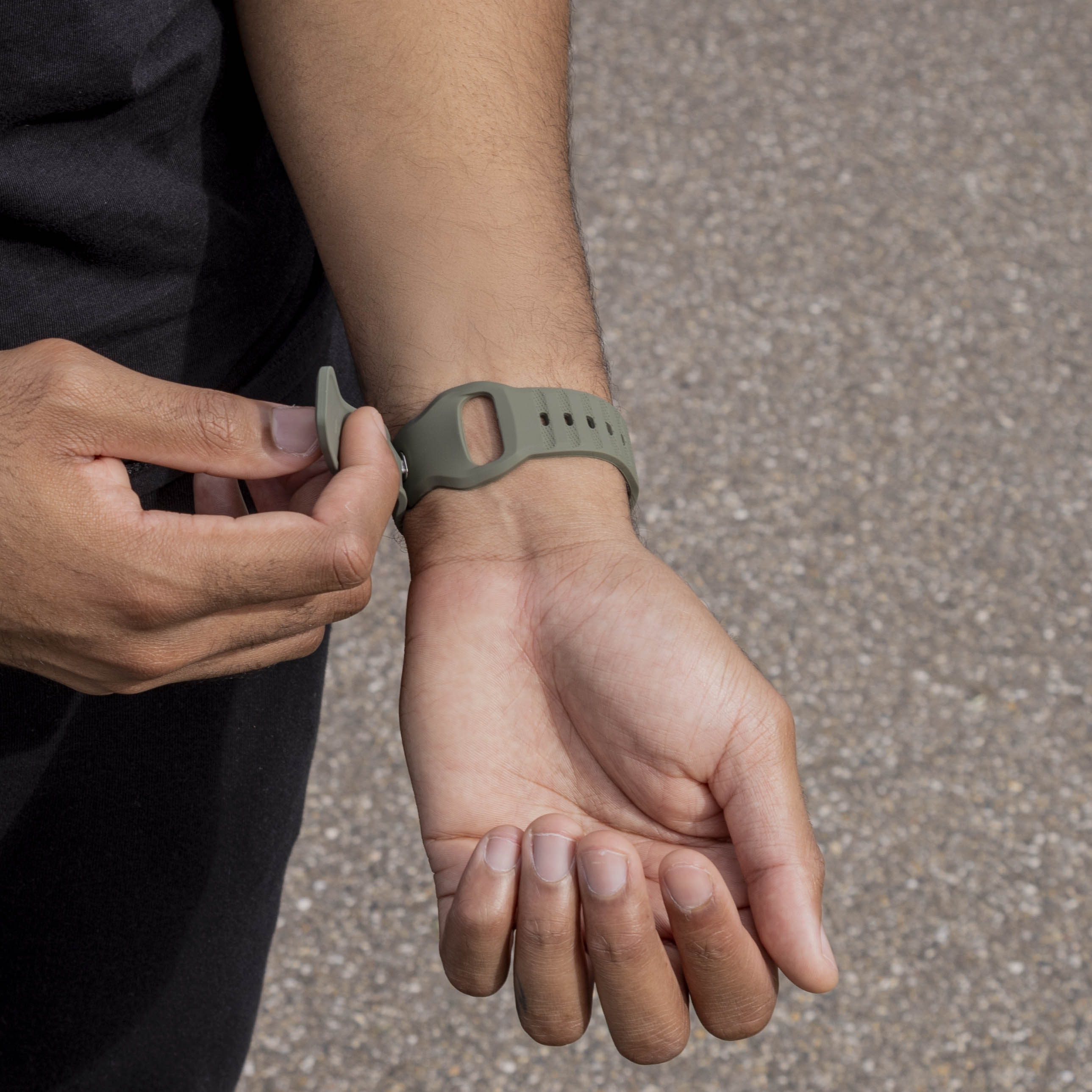 Samsung Galaxy Watch 8 - 44mm outdoor siliconen bandje (donkergroen)