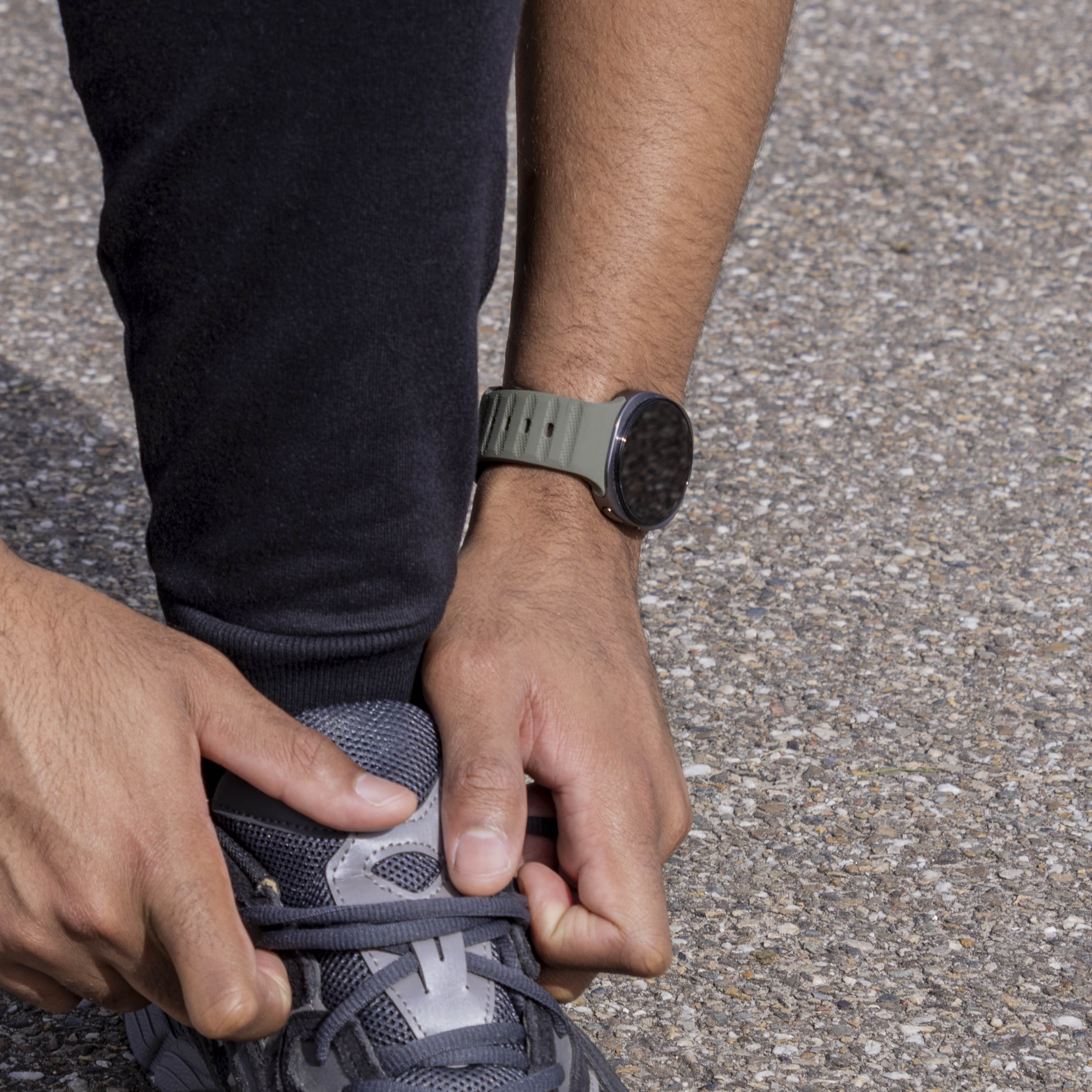 Samsung Galaxy Watch 8 - 44mm outdoor siliconen bandje (donkergroen)