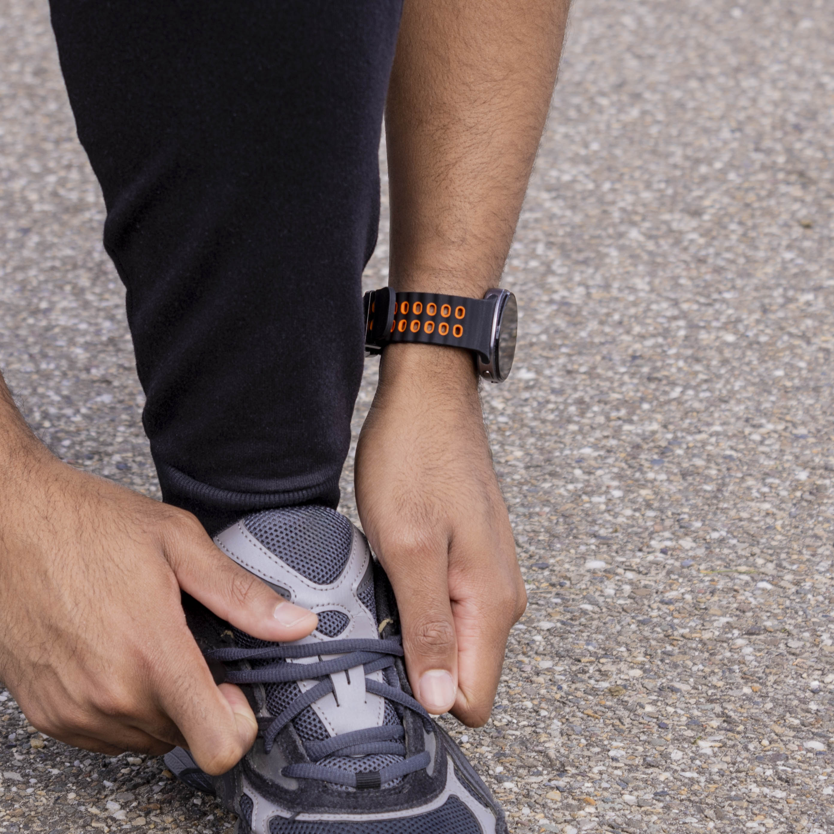 Samsung Galaxy Watch 8 Classic Ocean bandje (zwart/oranje)