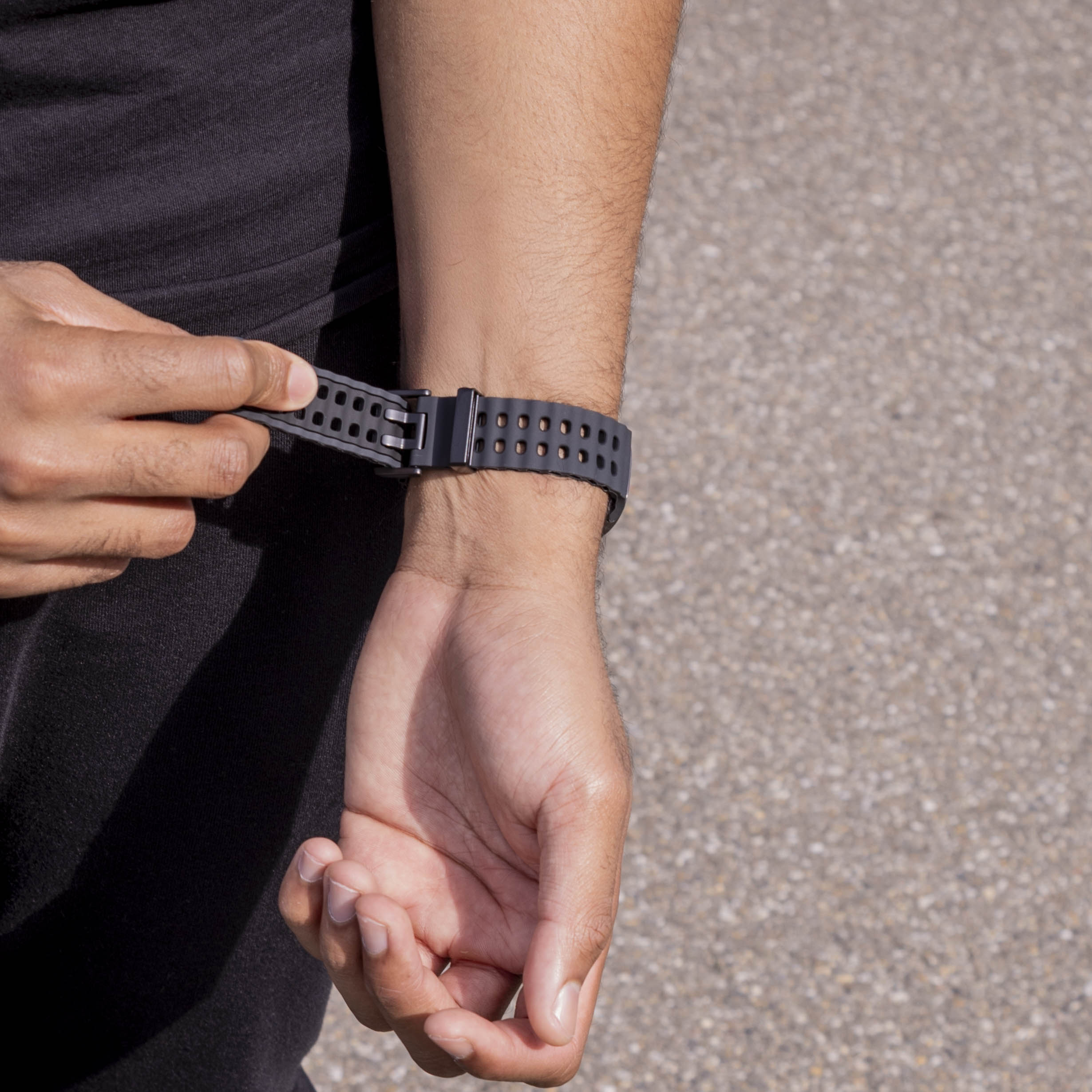 Samsung Galaxy Watch 8 - 44mm Ocean bandje (donkergrijs/zwart)