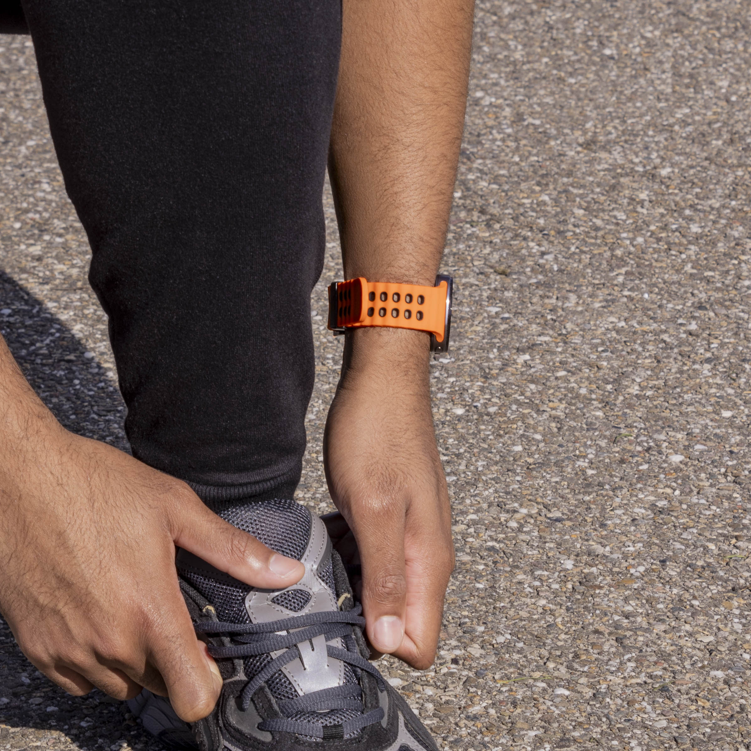 Samsung Galaxy Watch 8 - 44mm Ocean bandje (oranje/zwart)