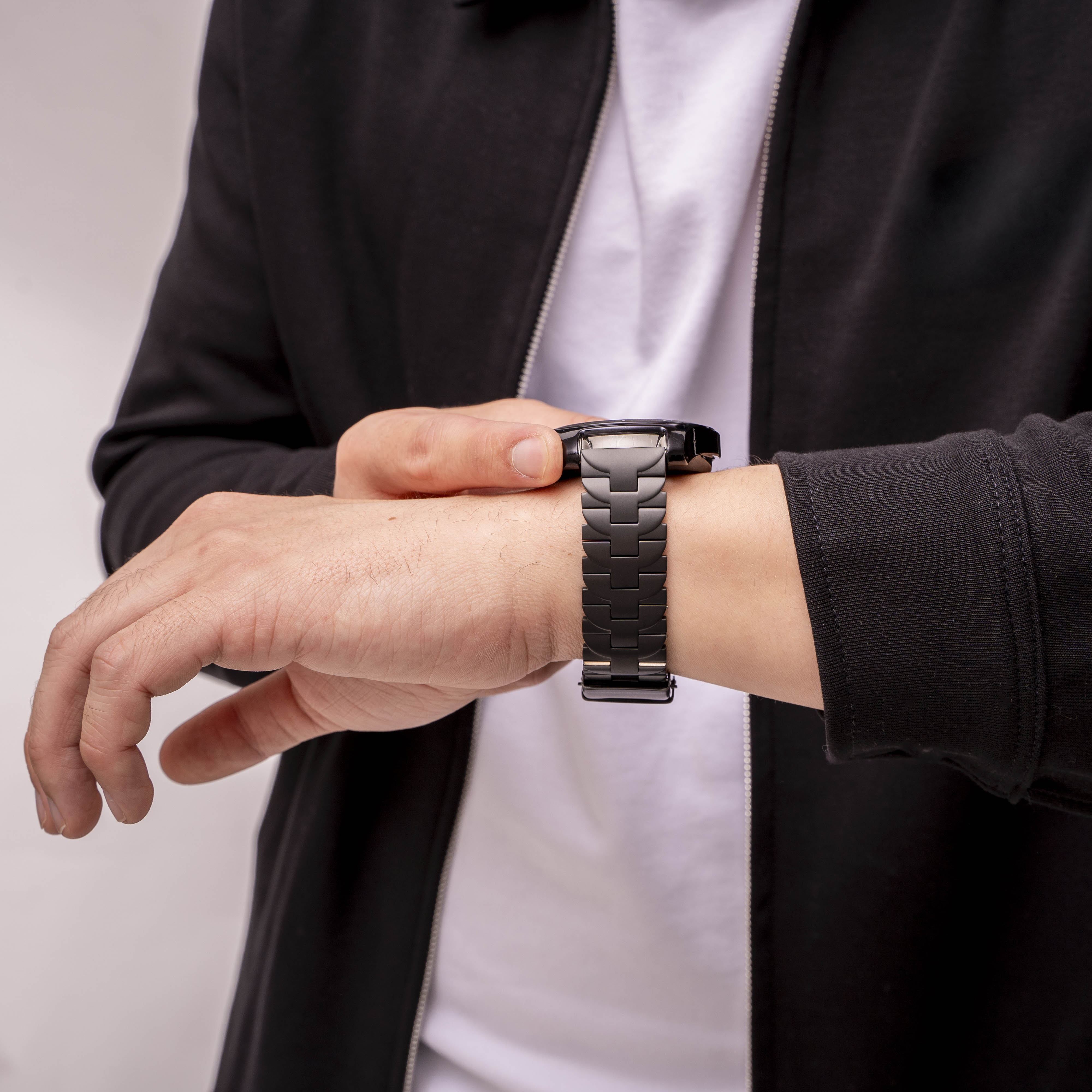 Huawei Watch GT 6 Pro - 46mm Butterfly titanium band (zwart)