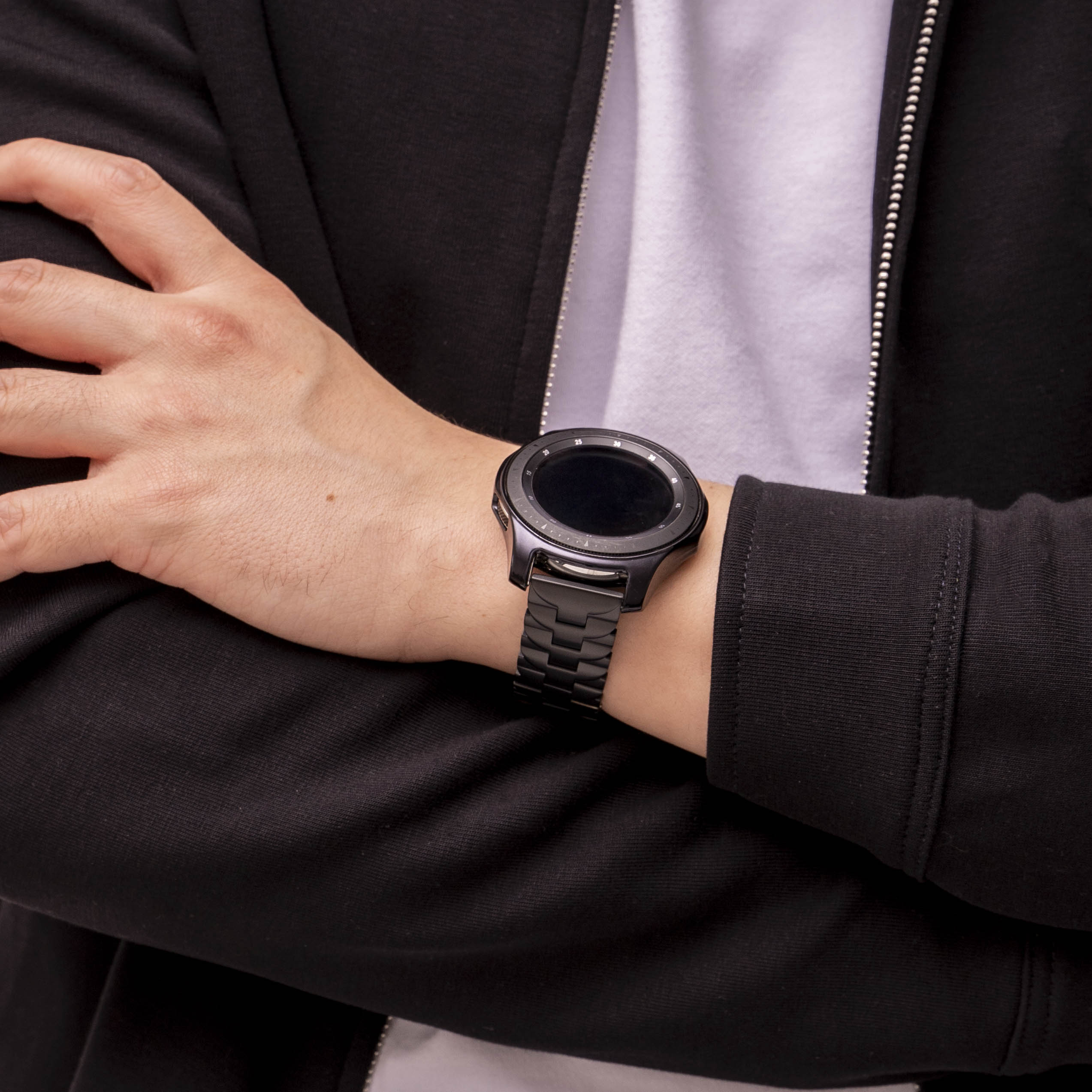 Huawei Watch GT 6 Pro - 46mm Butterfly titanium band (zwart)