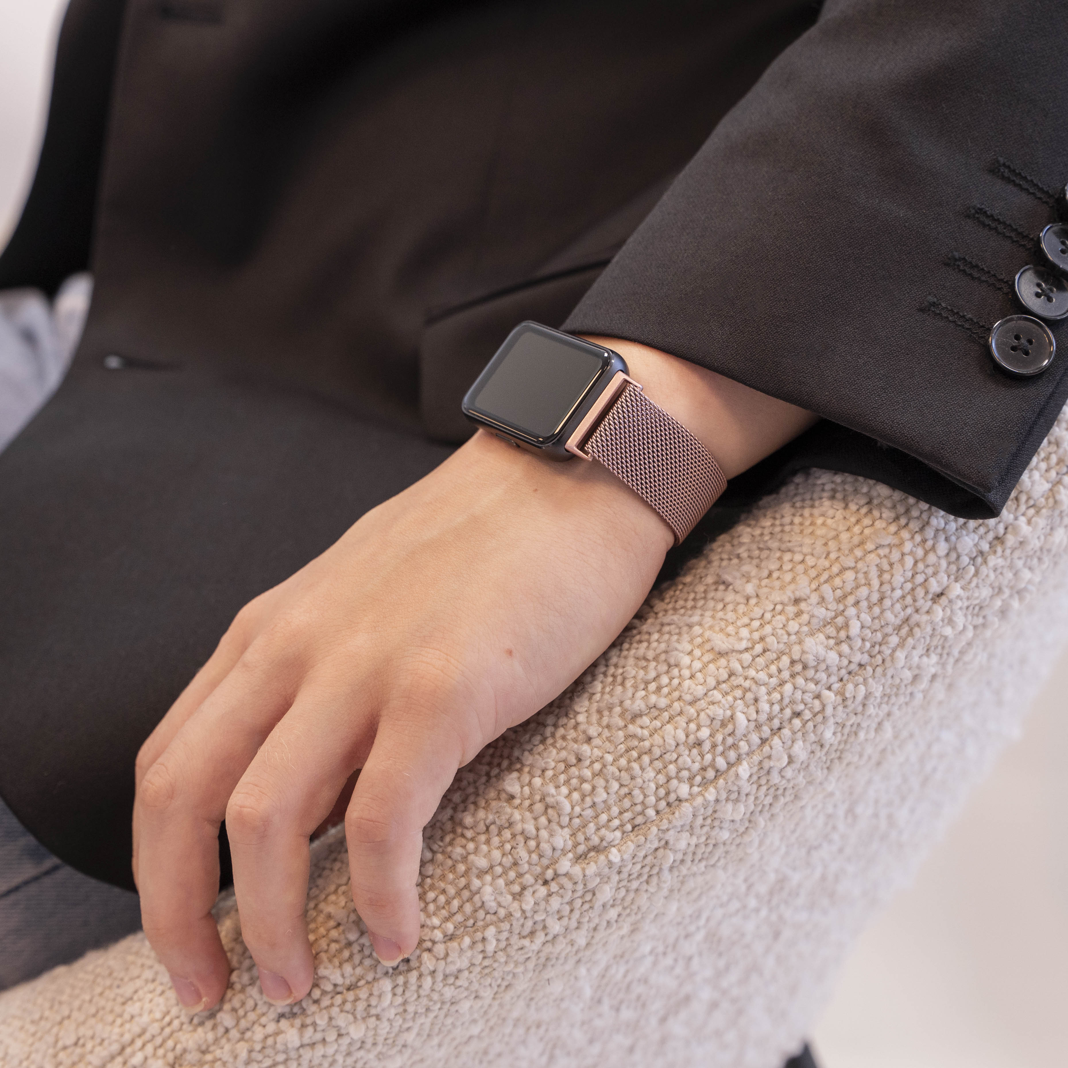 Samsung Galaxy Fit 3 Milanese band (roze)