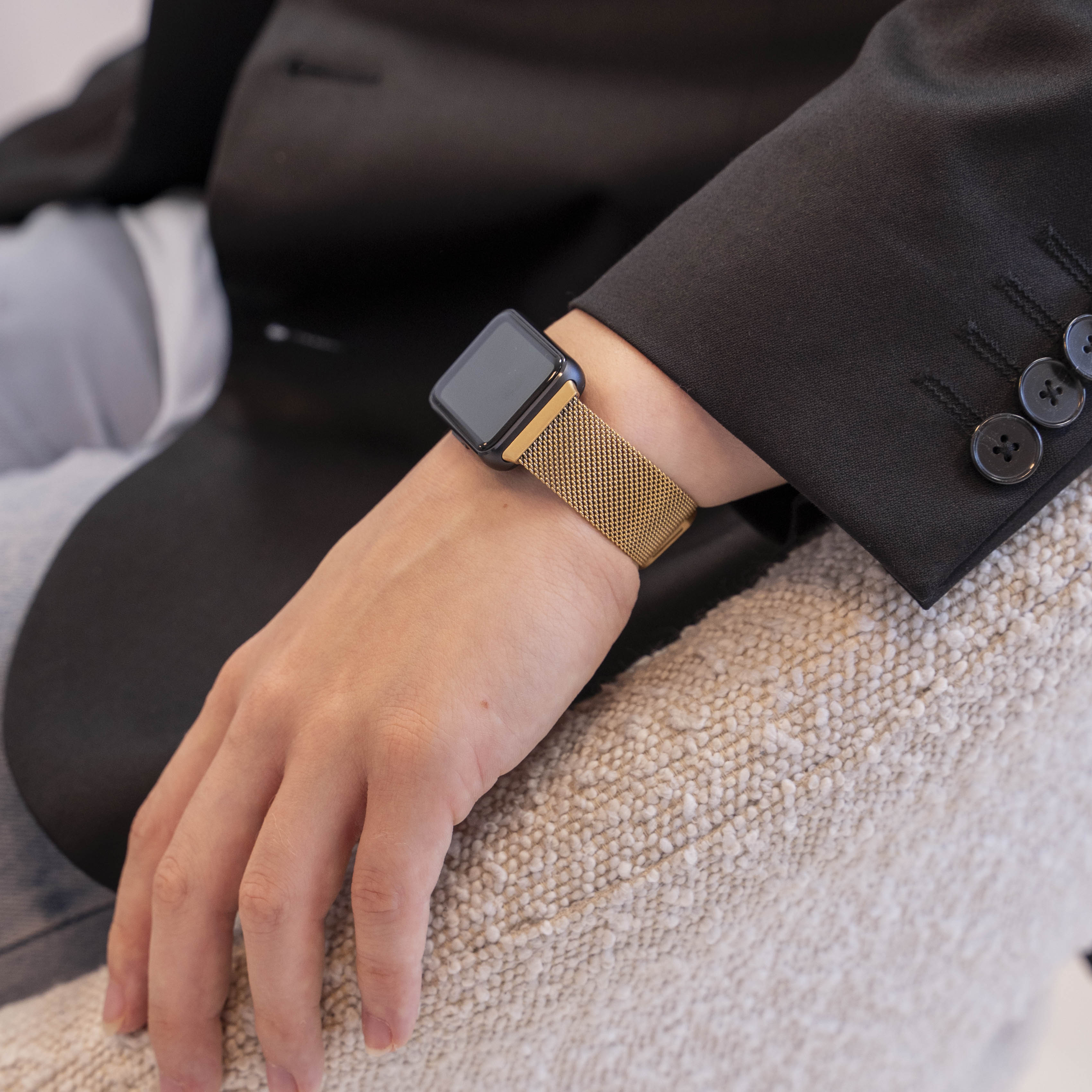 Samsung Galaxy Fit 3 Milanese band (goud)