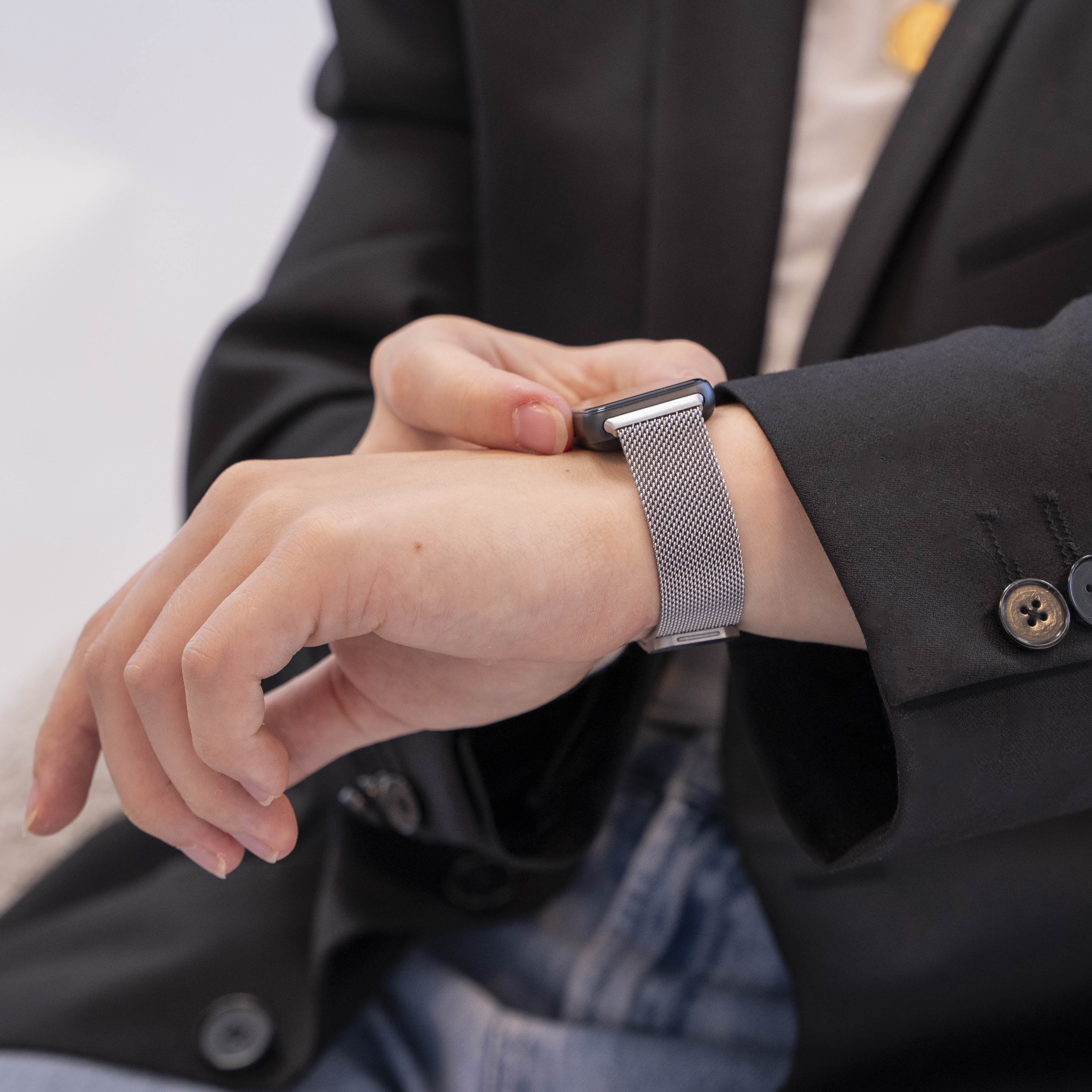 Samsung Galaxy Fit 3 Milanese band (zilver)