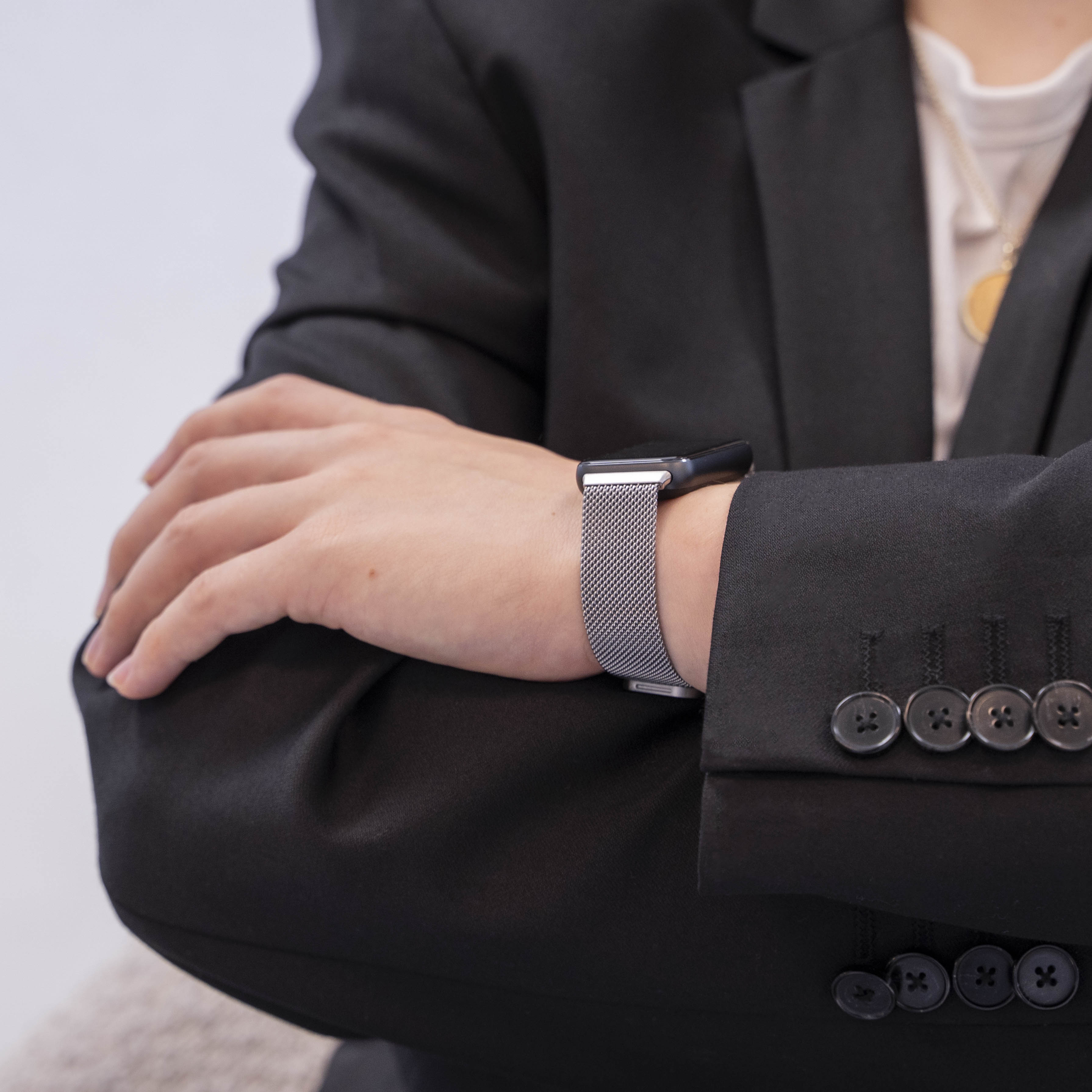 Samsung Galaxy Fit 3 Milanese band (zilver)