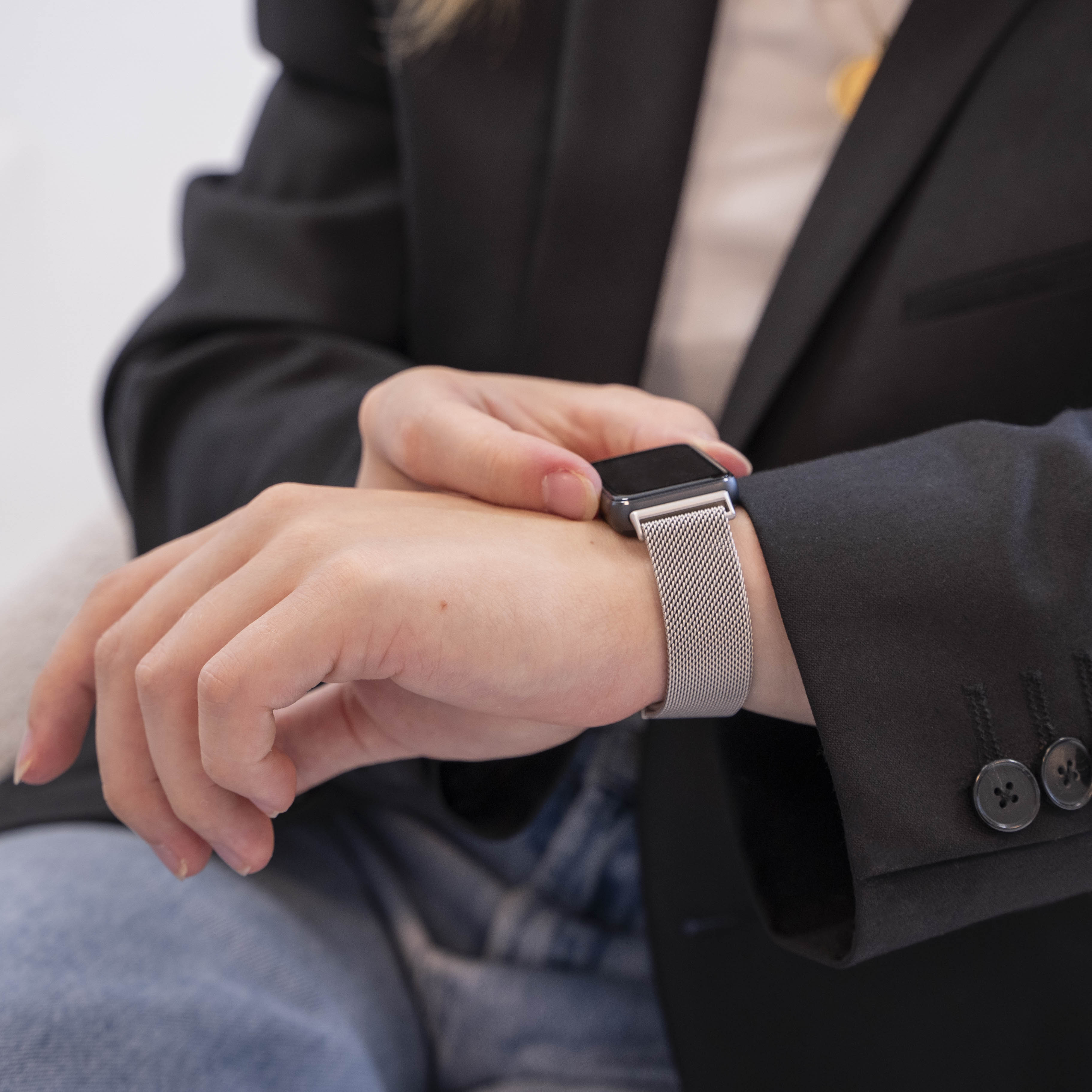 Samsung Galaxy Fit 3 Milanese band (sterrenlicht)