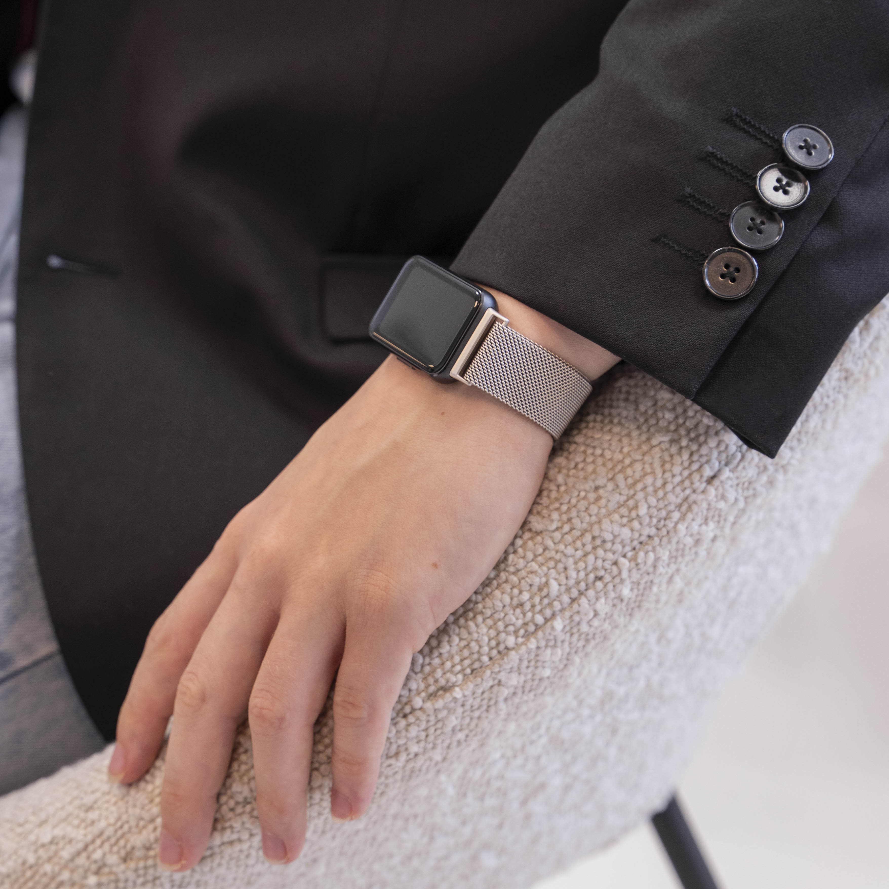 Samsung Galaxy Fit 3 Milanese band (sterrenlicht)