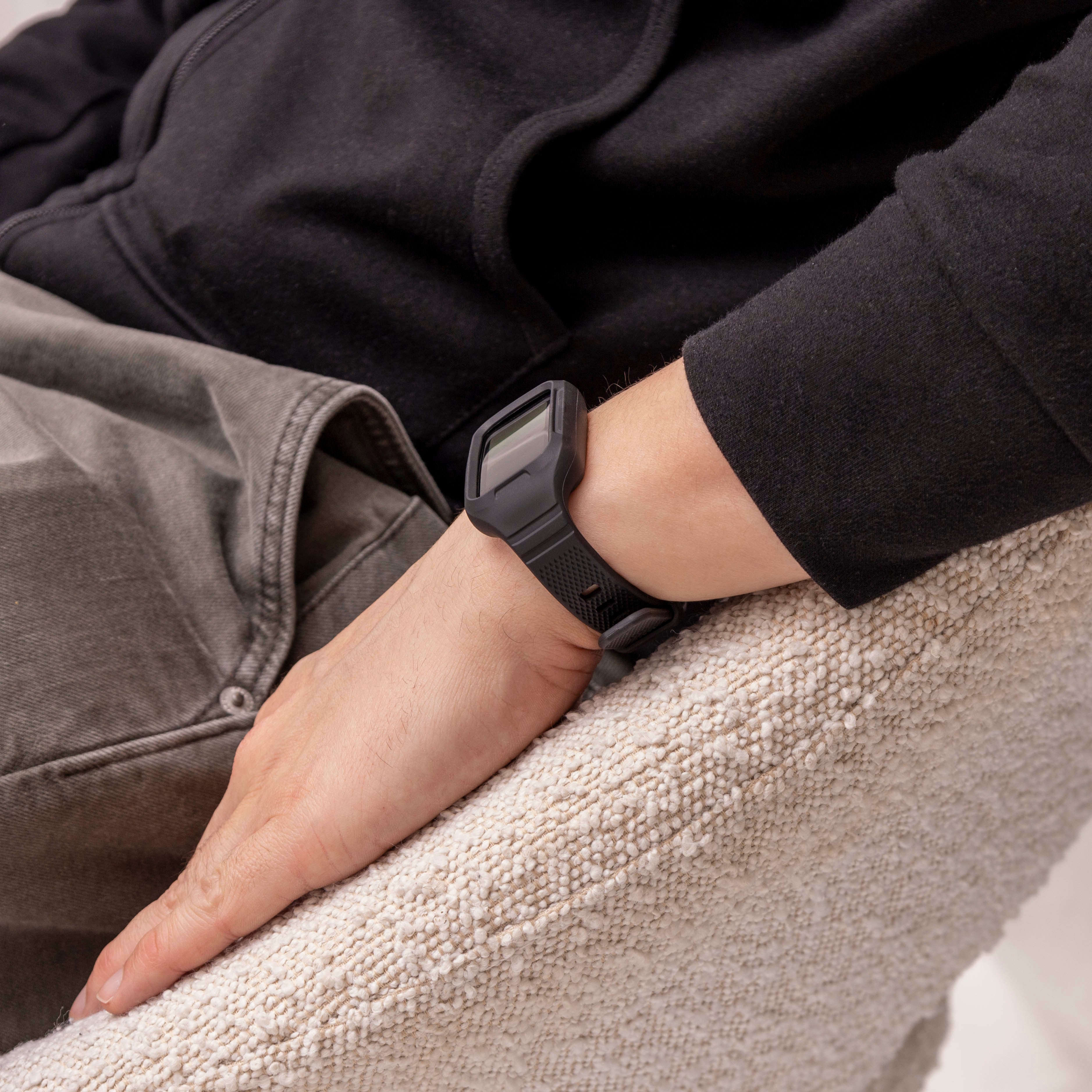 Huawei Band 10 TPU bandje met frame (zwart)