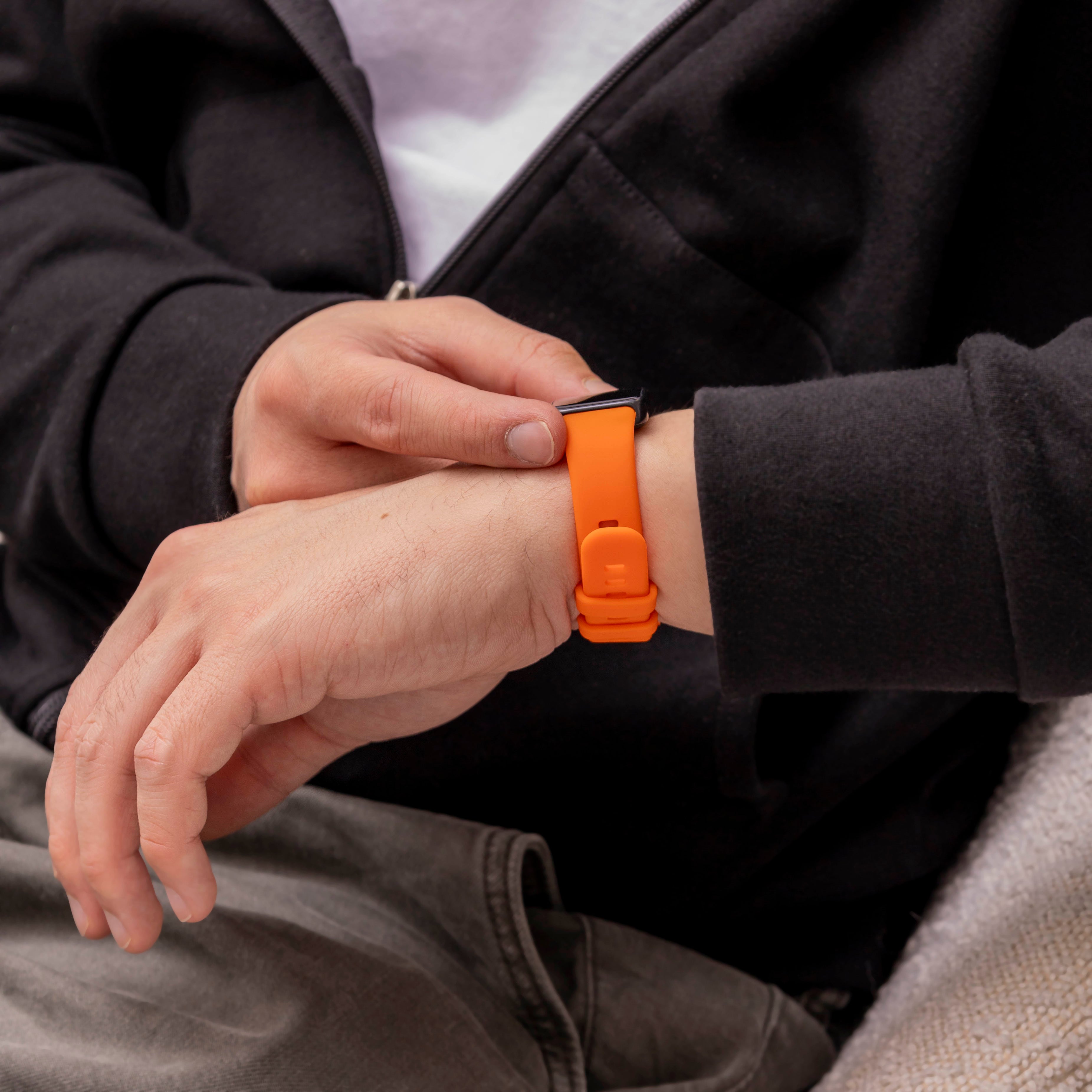 Huawei Band 8 classic siliconen bandje (oranje)