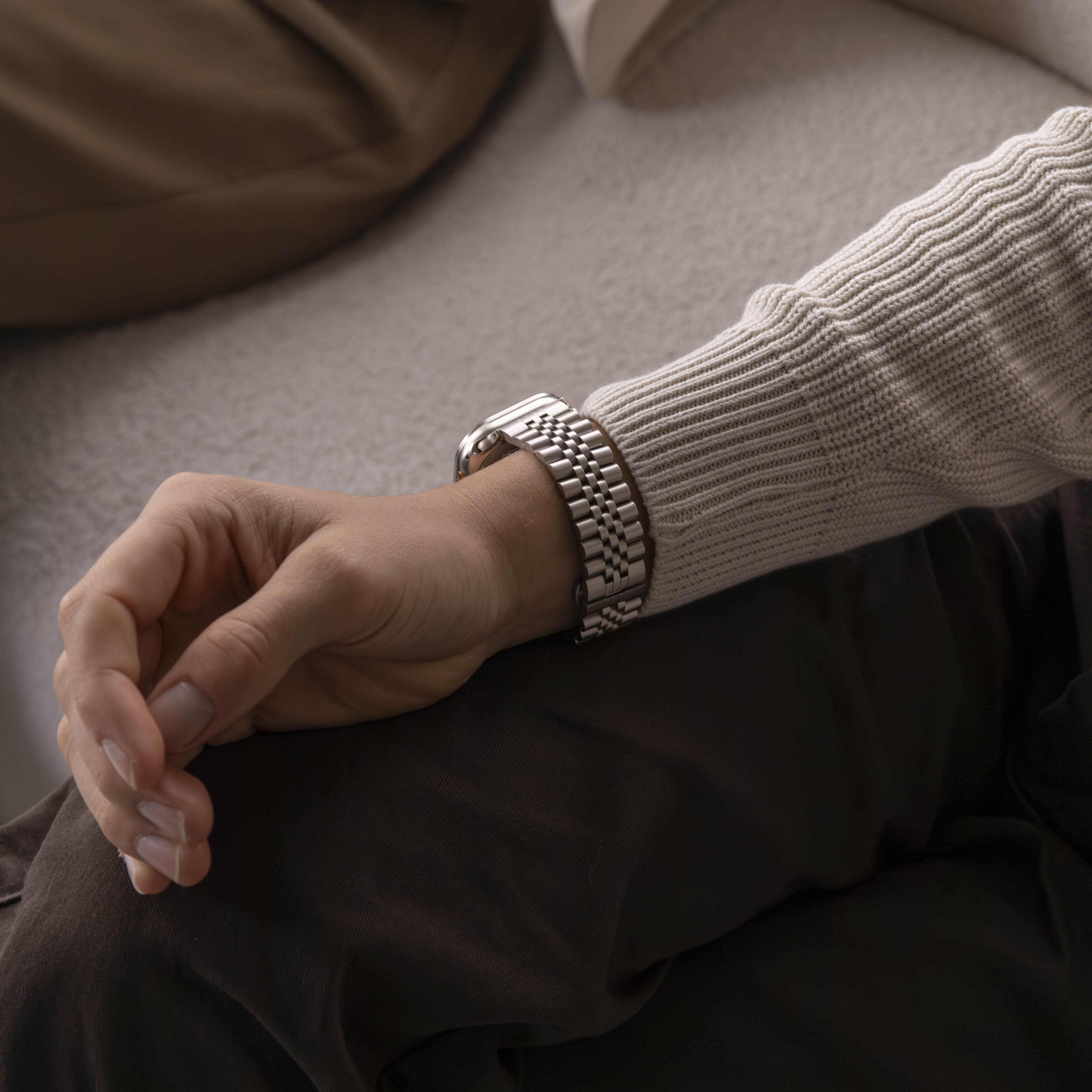 Apple Watch Jubilee stalen band (sterrenlicht)