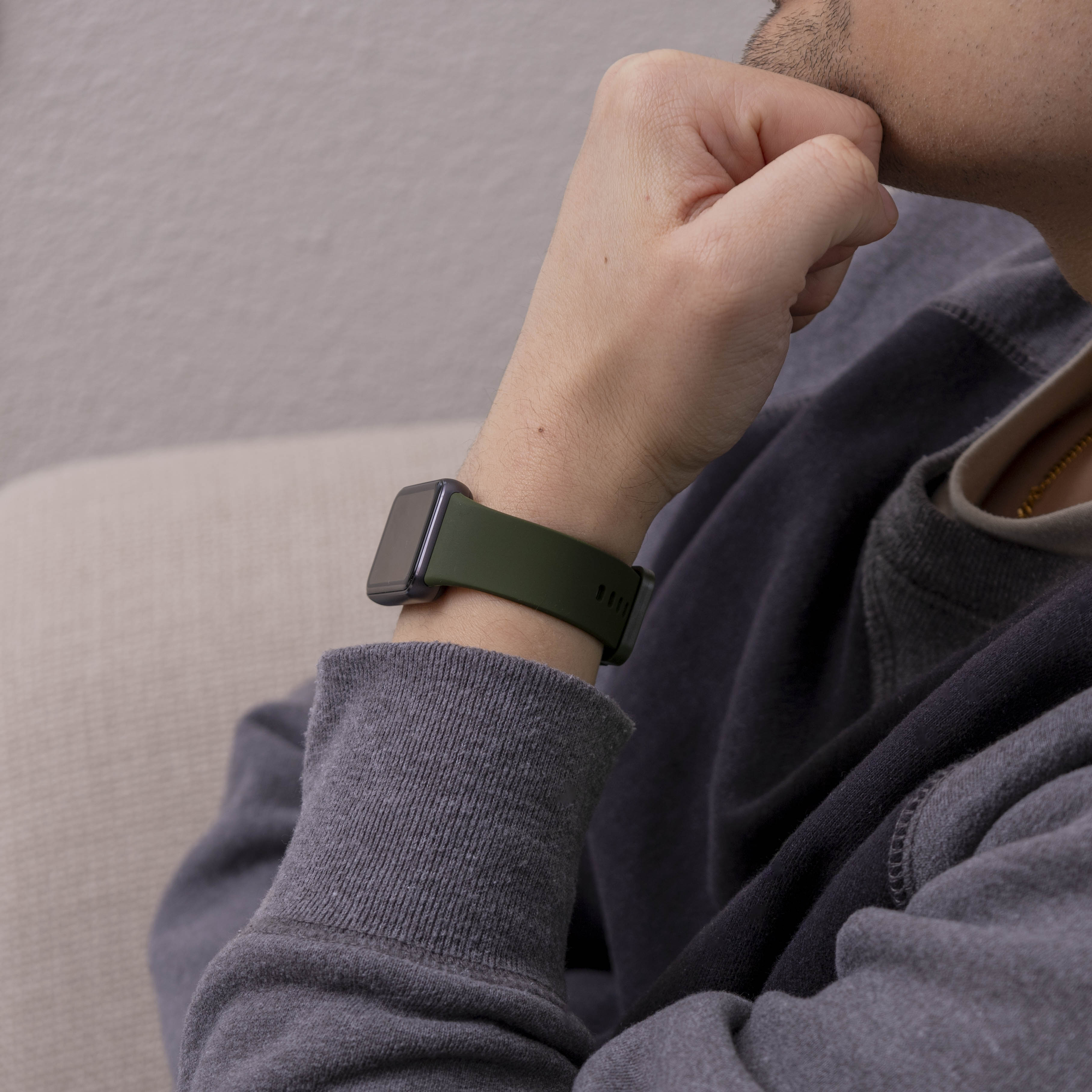 Samsung Galaxy Fit 3 siliconen bandje (groen)