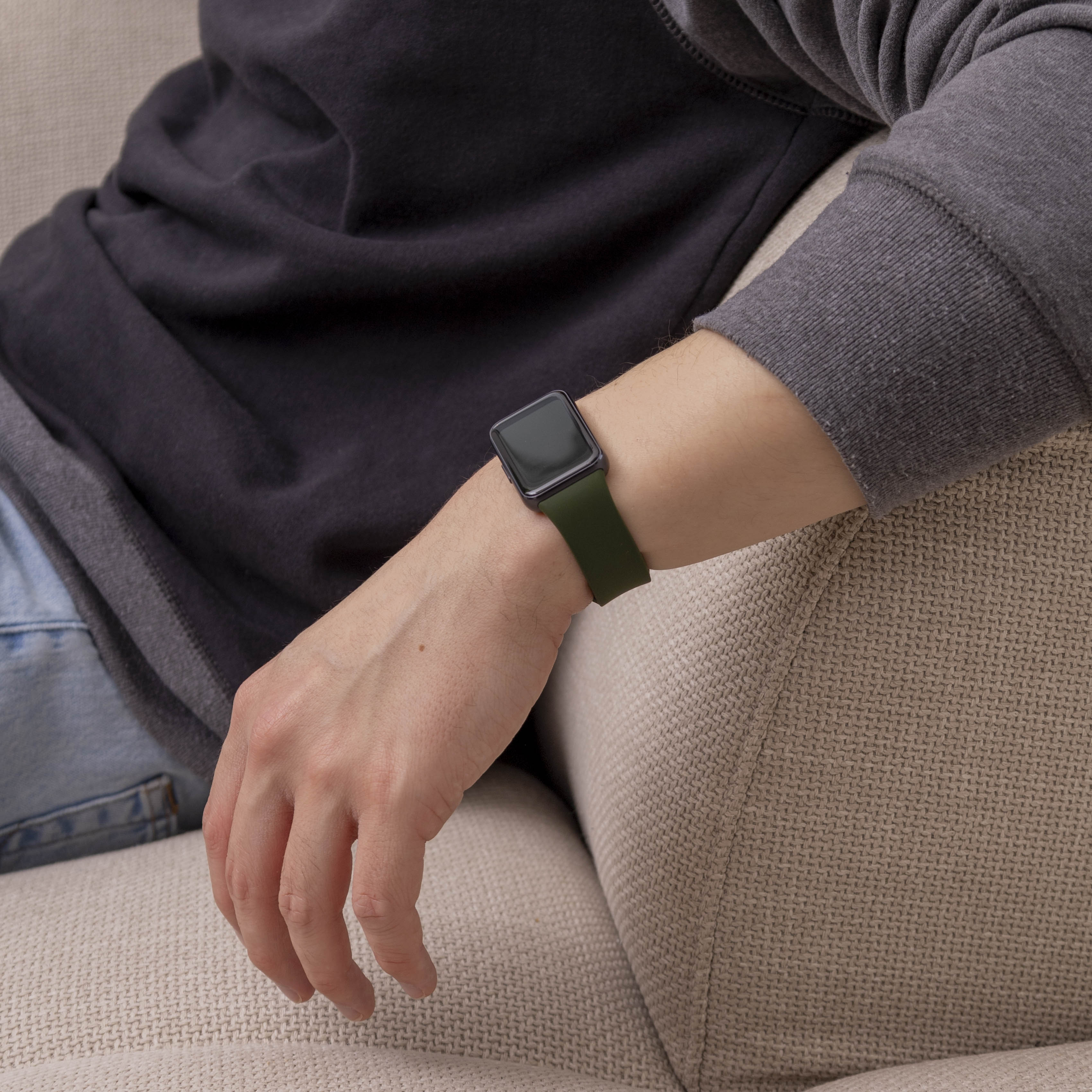 Samsung Galaxy Fit 3 siliconen bandje (groen)