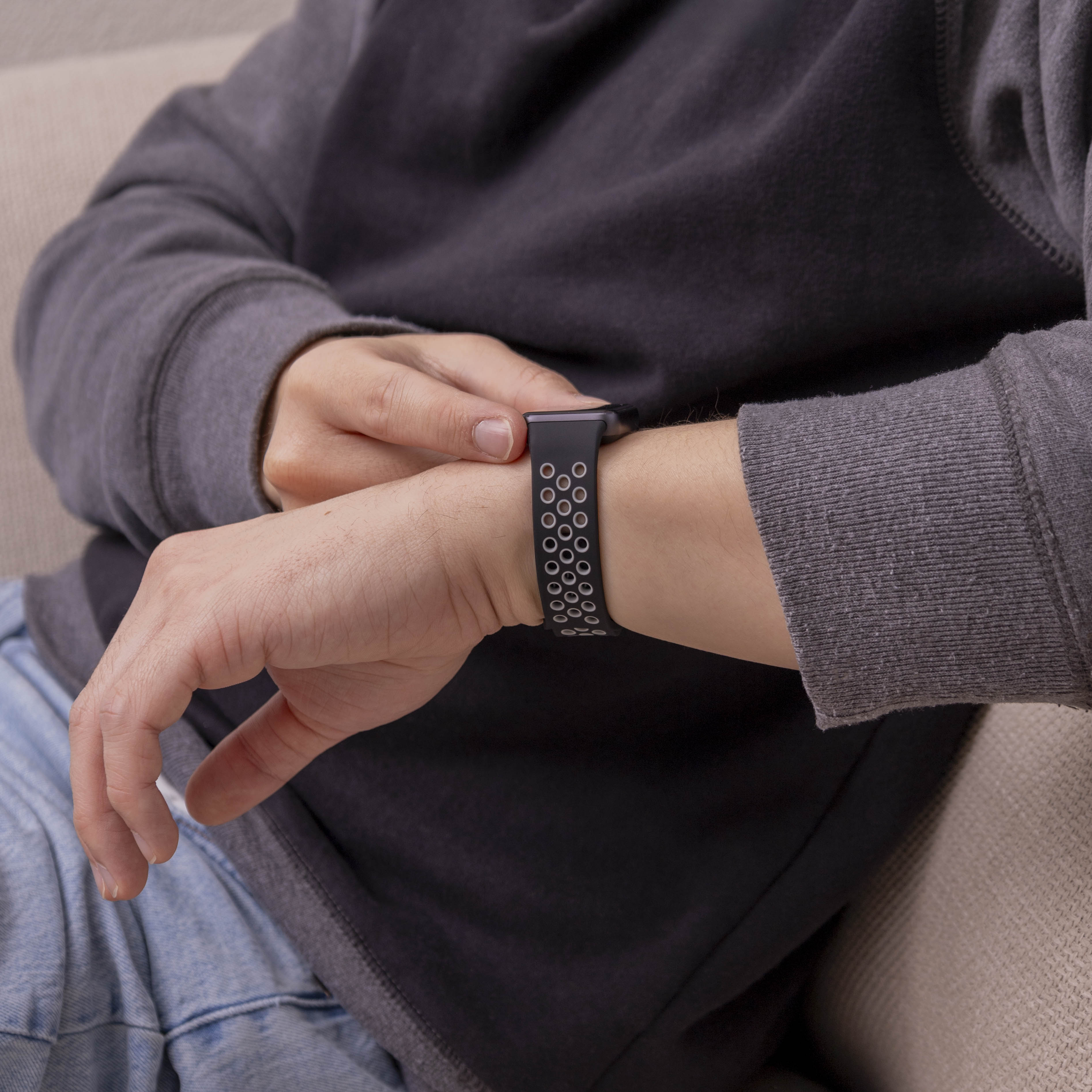 Samsung Galaxy Fit 3 sport bandje (zwart/grijs)