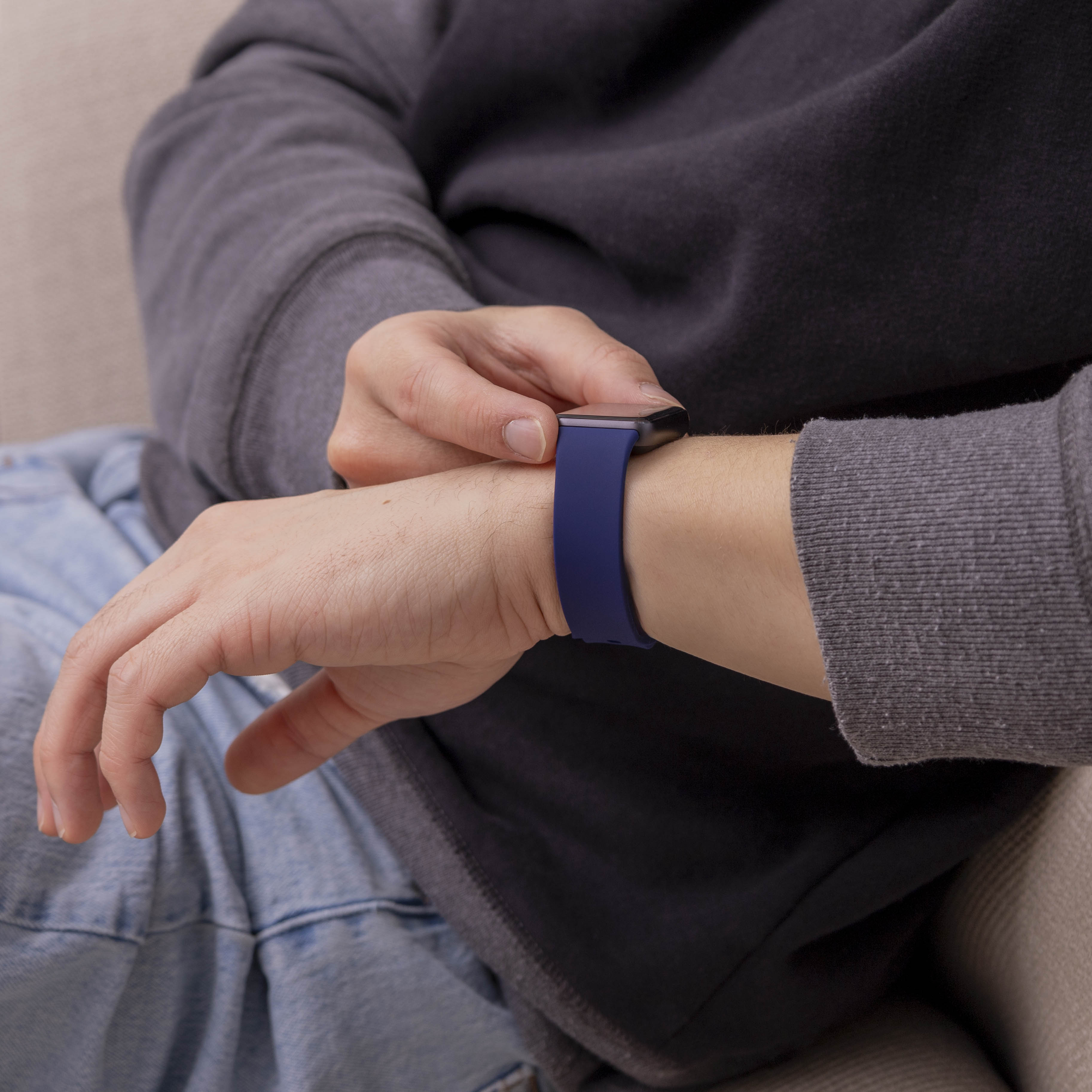 Samsung Galaxy Fit 3 Silicone Strap (Dark Blue)