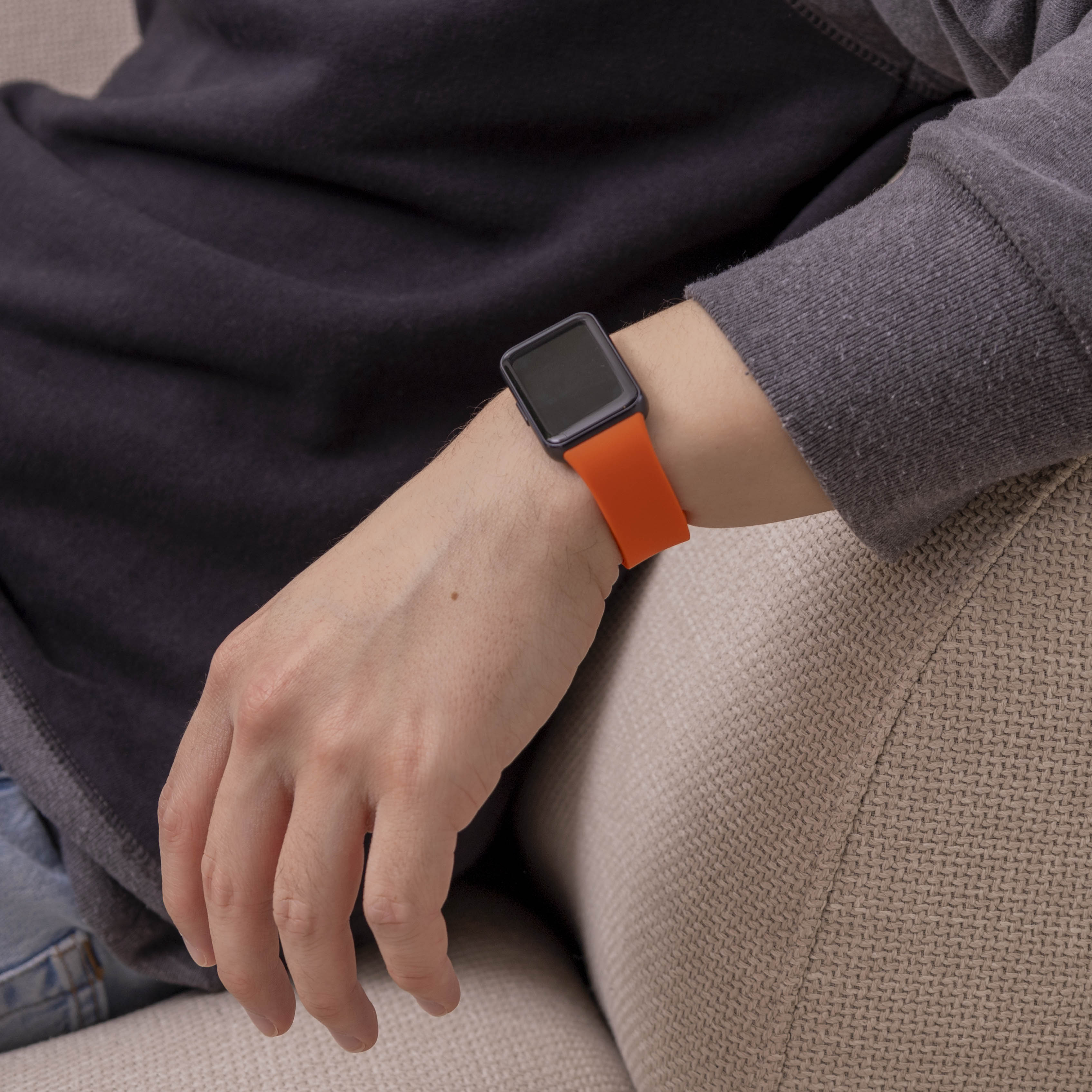 Samsung Galaxy Fit 3 siliconen bandje (oranje)