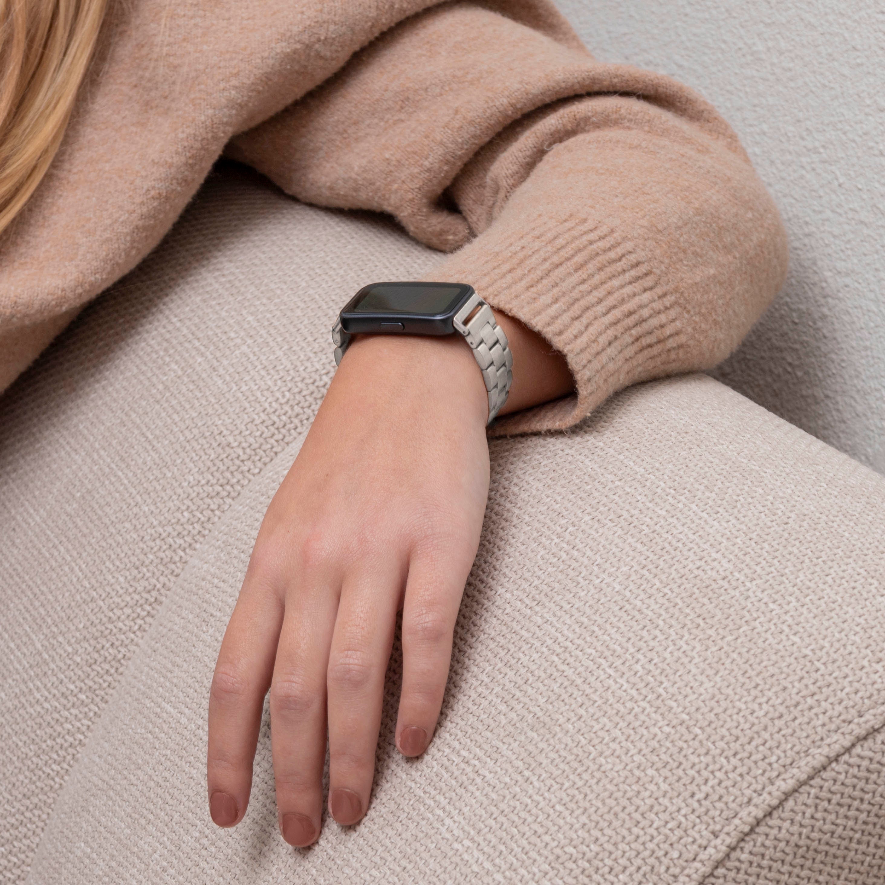 Huawei Band 8 stalen band (zilver)