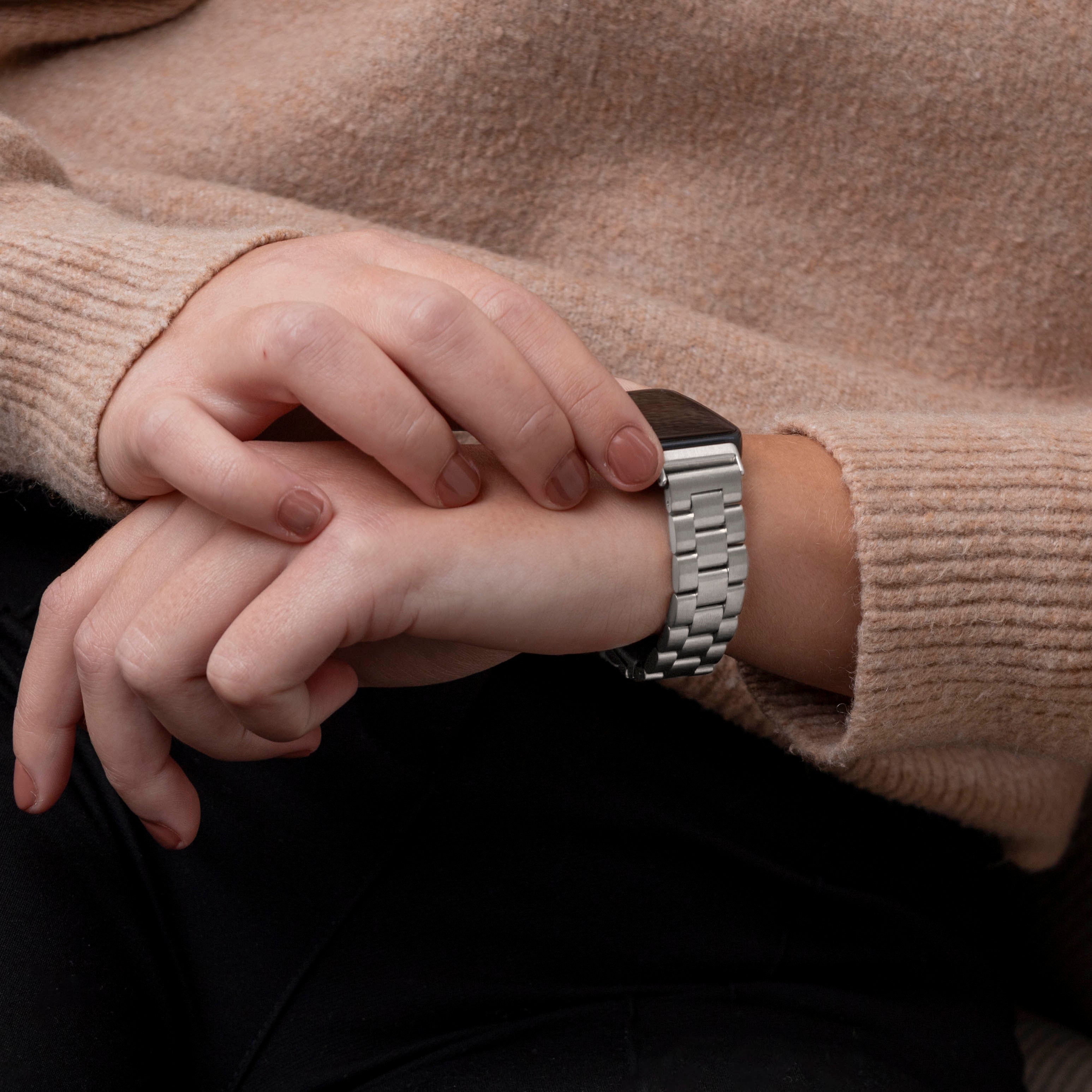 Huawei Band 8 stalen band (zilver)