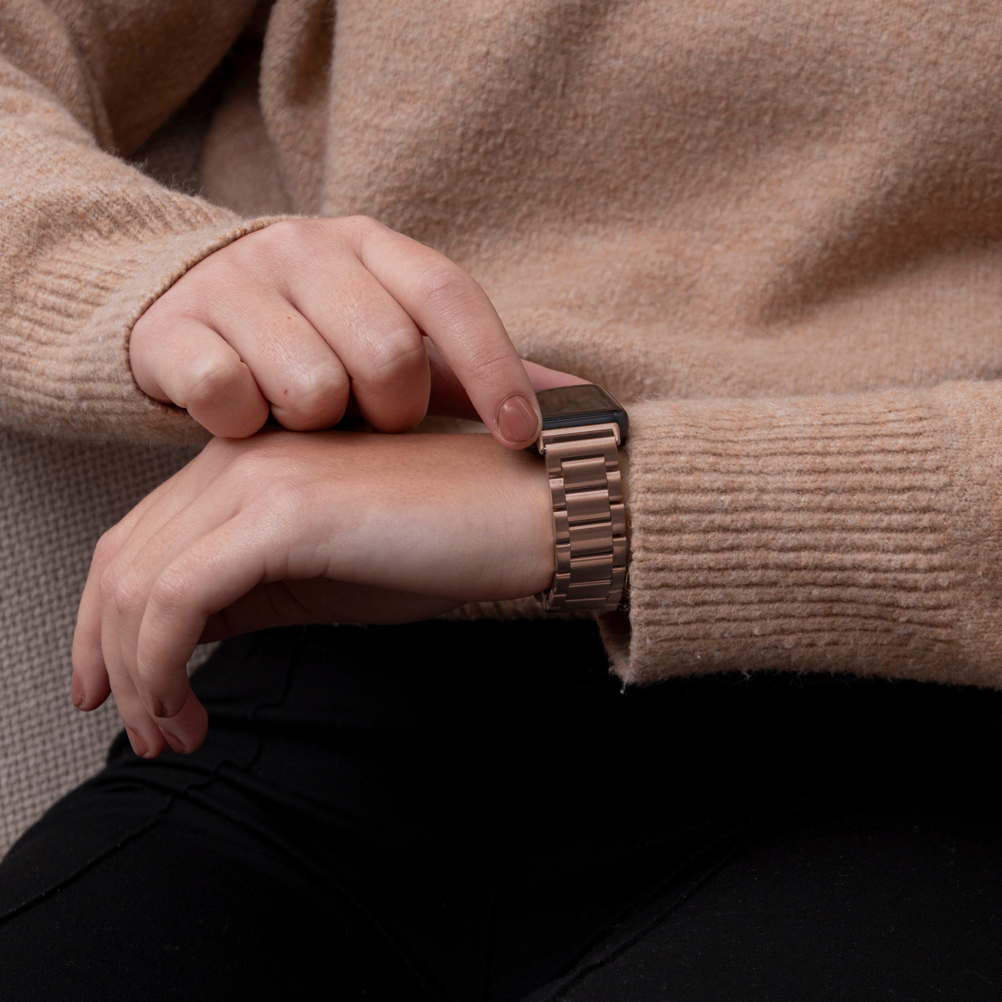 Samsung Galaxy Fit 3 stalen bandje (rosé goud)