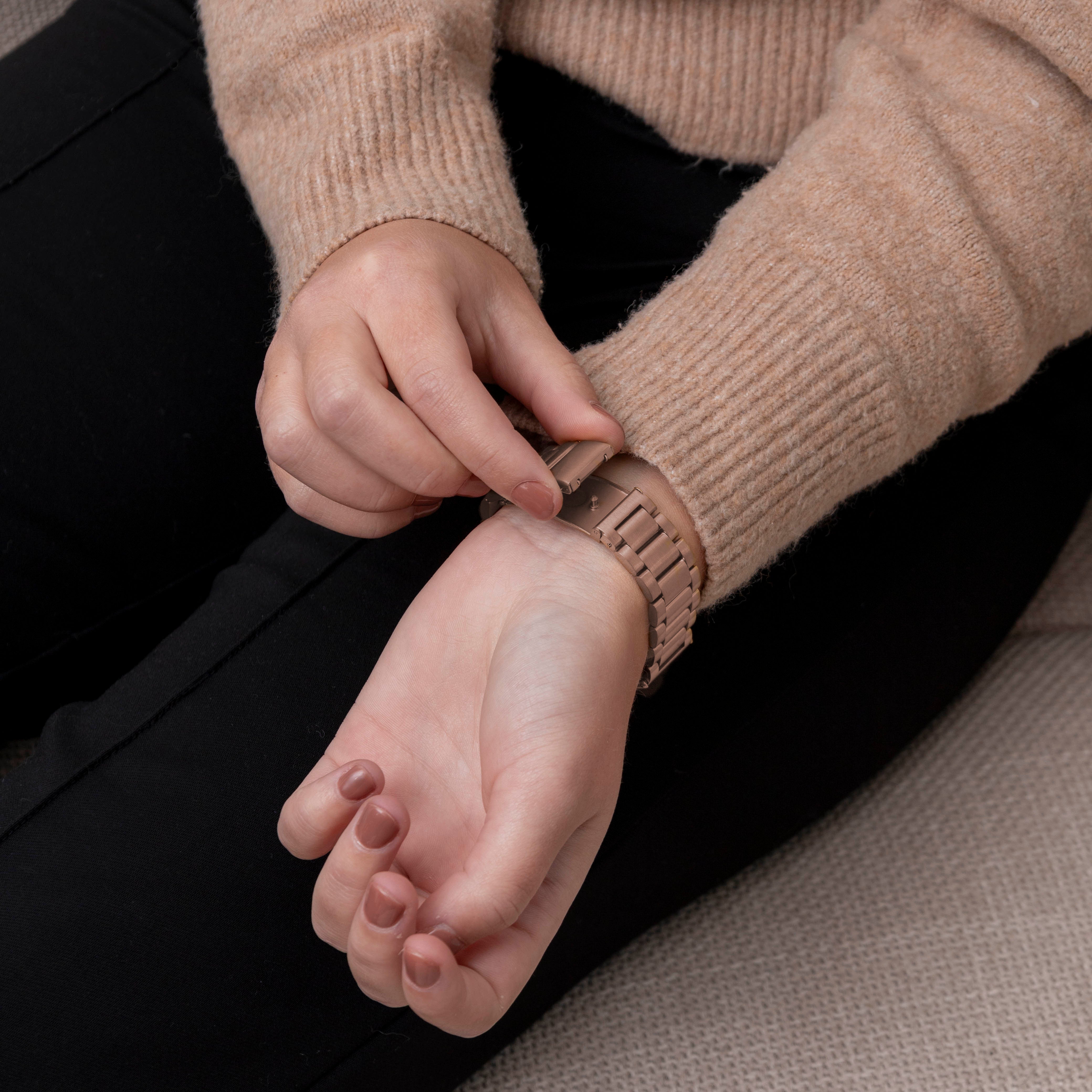 Samsung Galaxy Fit 3 stalen bandje (rosé goud)