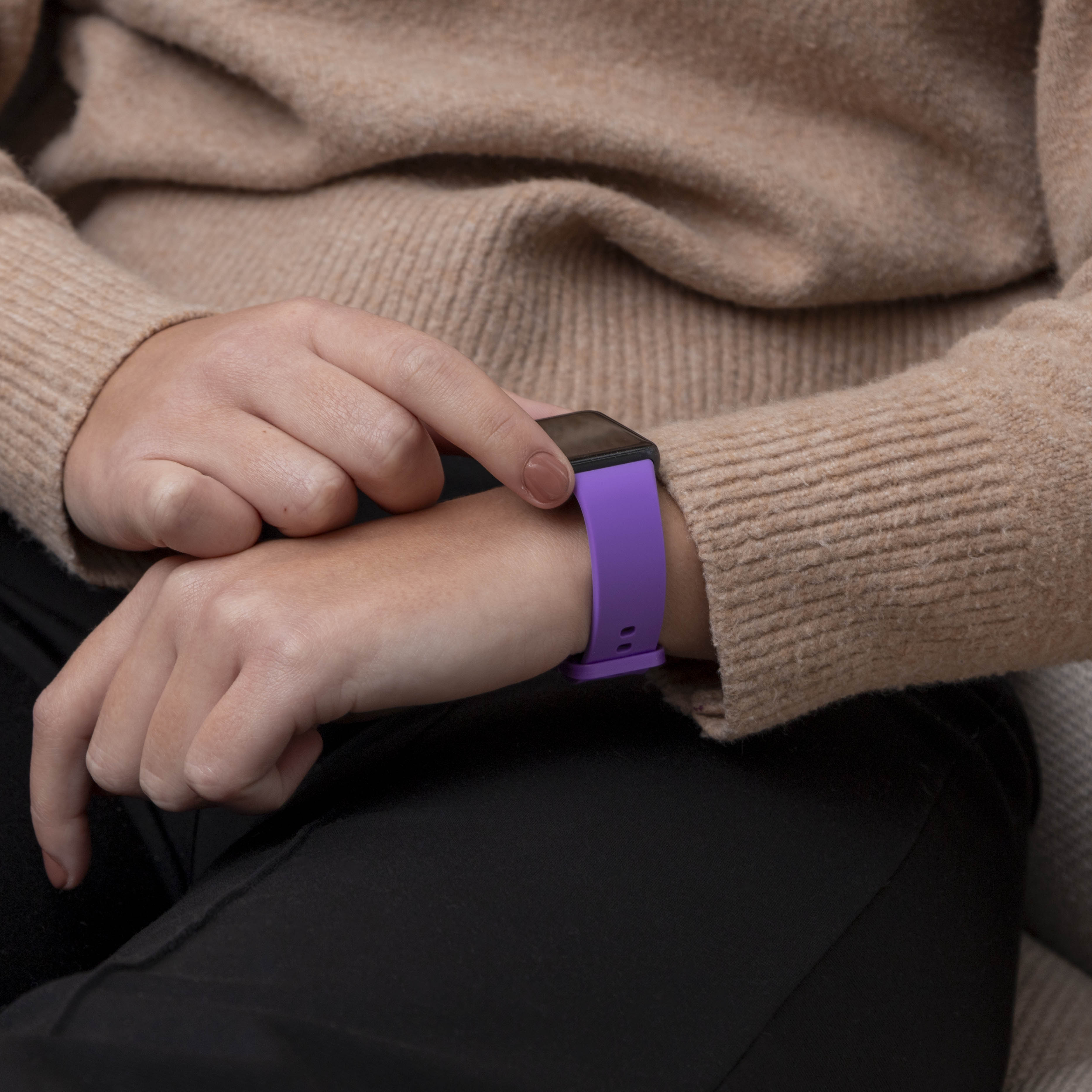 Samsung Galaxy Fit 3 siliconen bandje (lila)