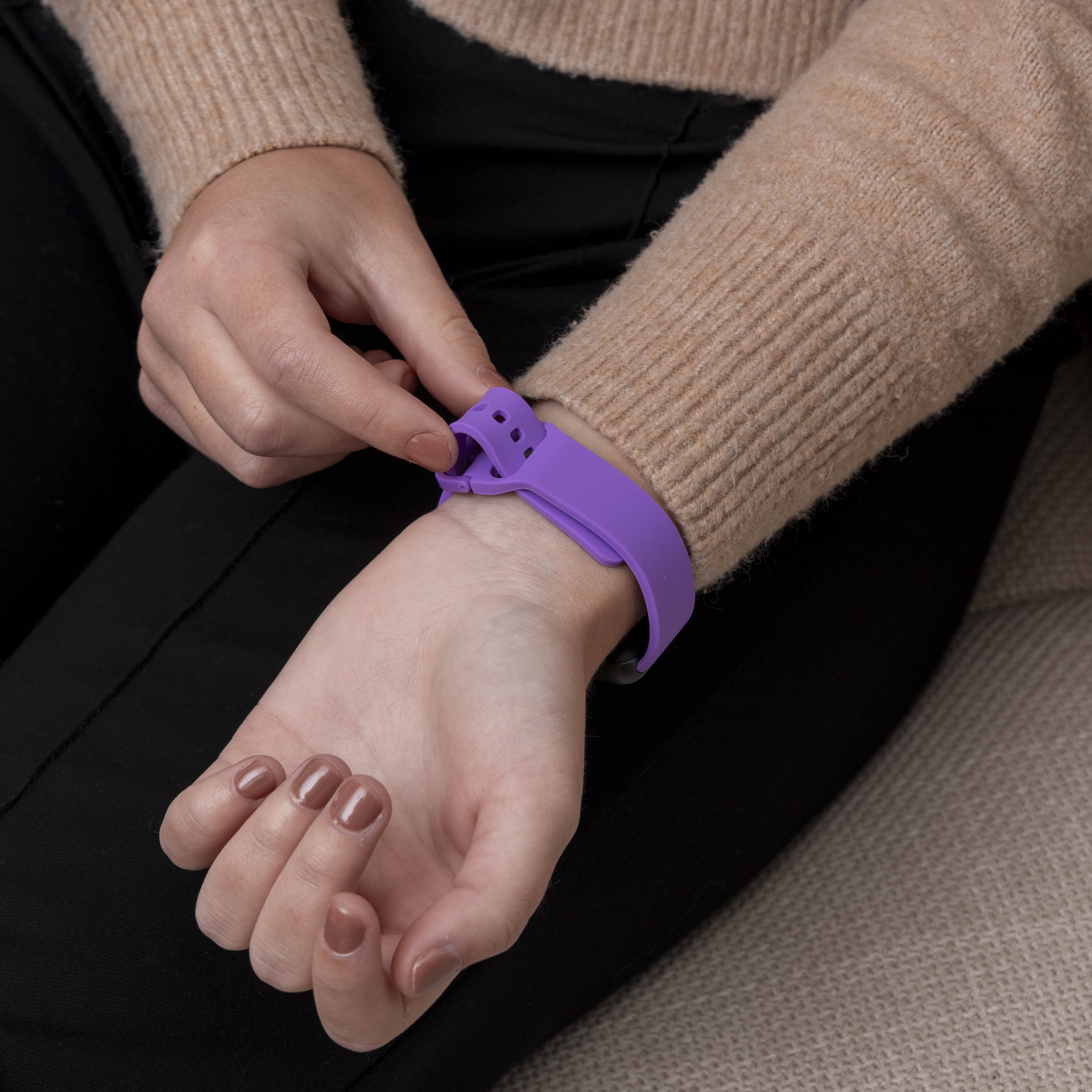 Samsung Galaxy Fit 3 siliconen bandje (lila)